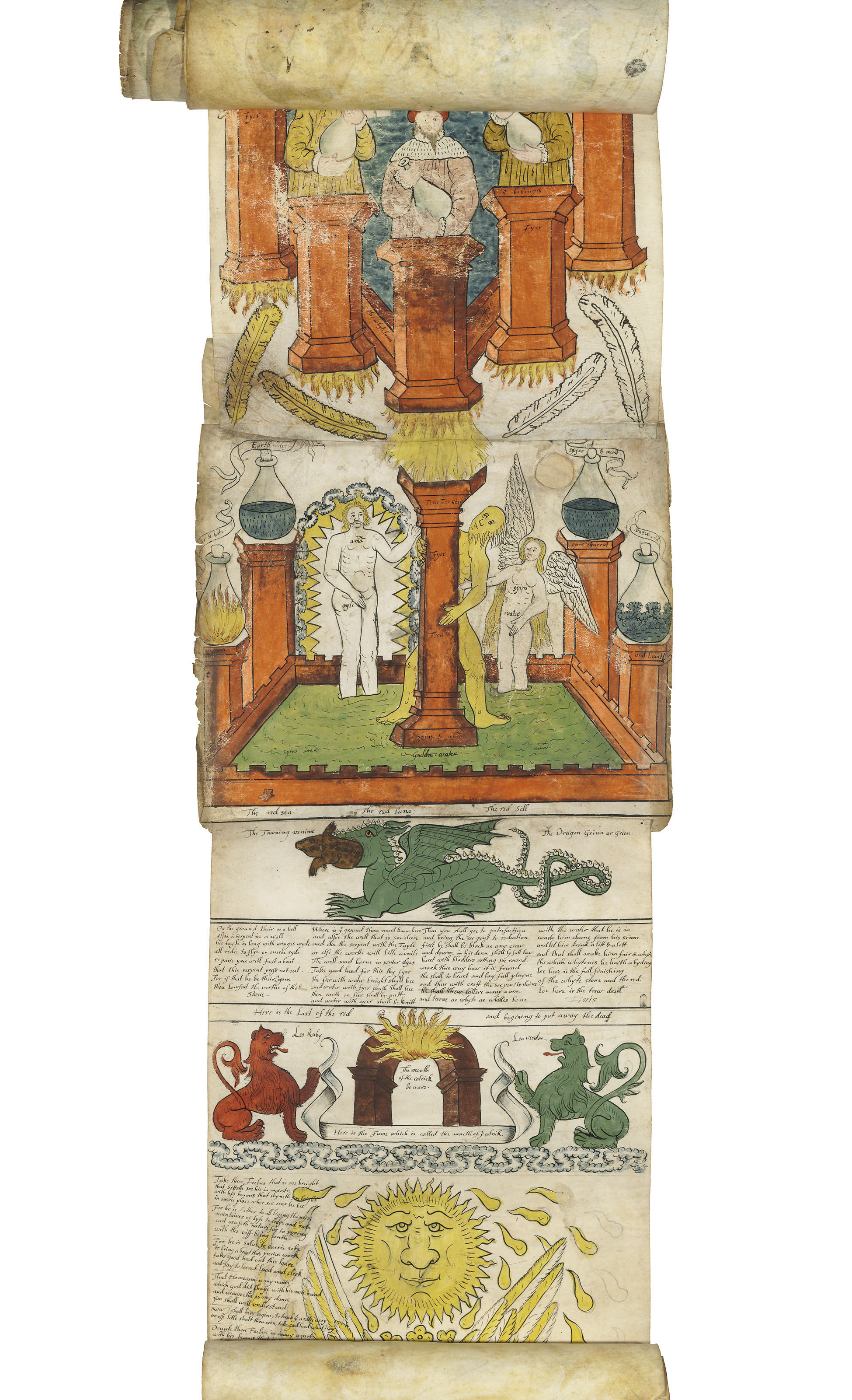 THE RIPLEY SCROLL, an illustrated alchemical manuscript, in English and