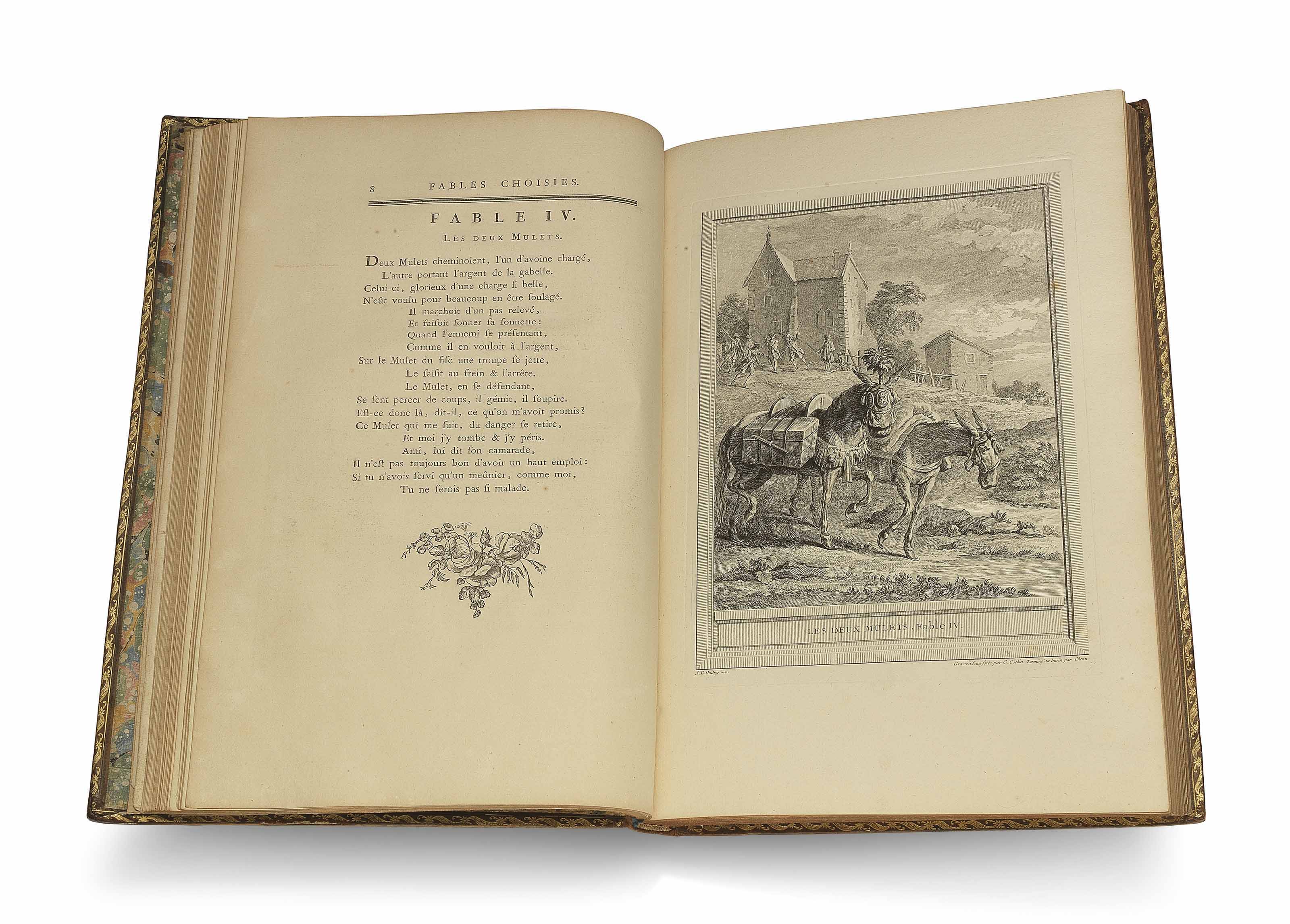 LA FONTAINE, Jean de (1621-1695). Fables choisies. Paris: Desaint &  Saillant and Durand, 1755-1759. | Christie's