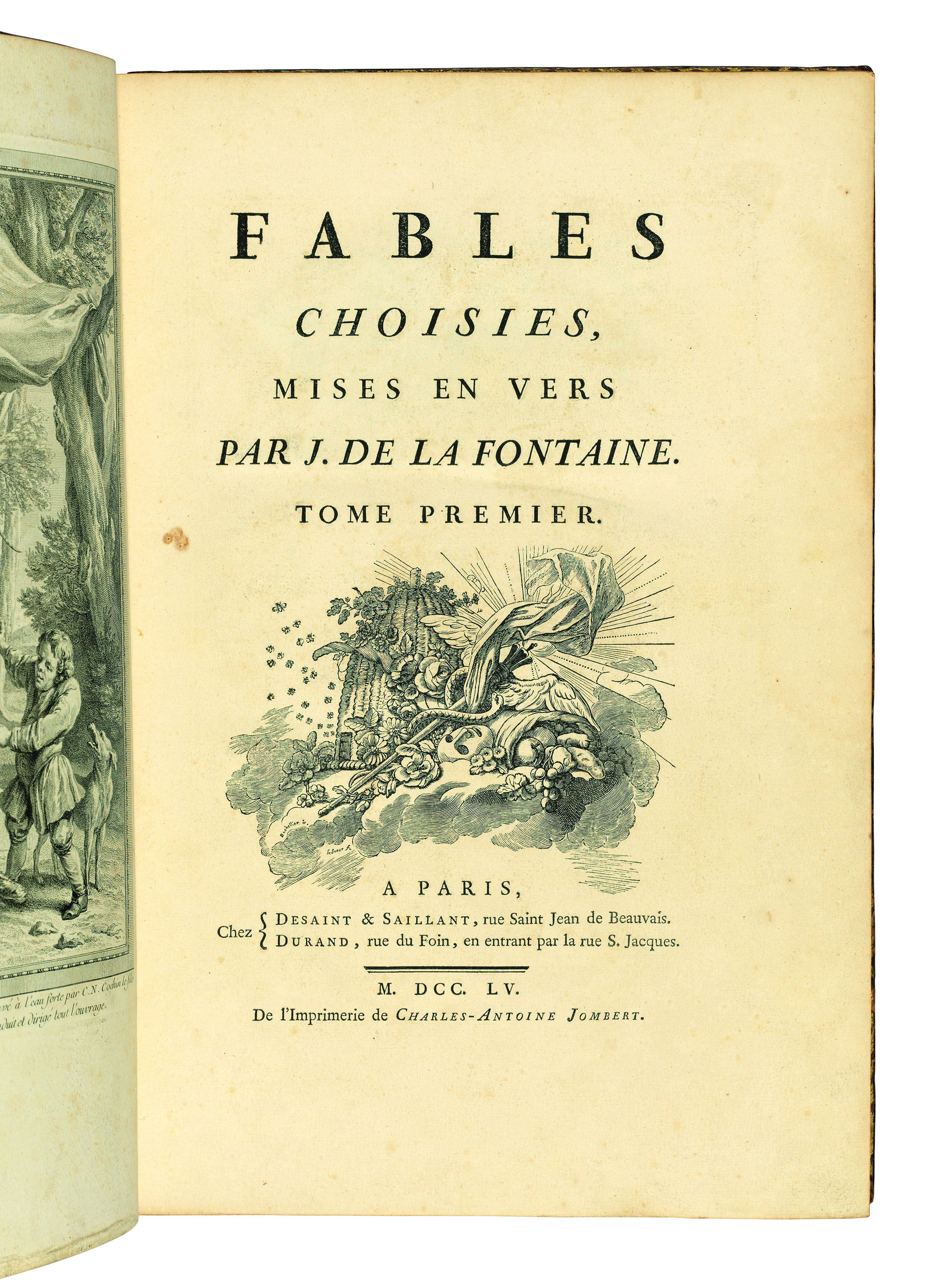 La Fontaine Jean De 1621 1695 Fables Choisies Paris Desaint Saillant And Durand 1755 1759 Books Manuscripts Printed Books Christie S