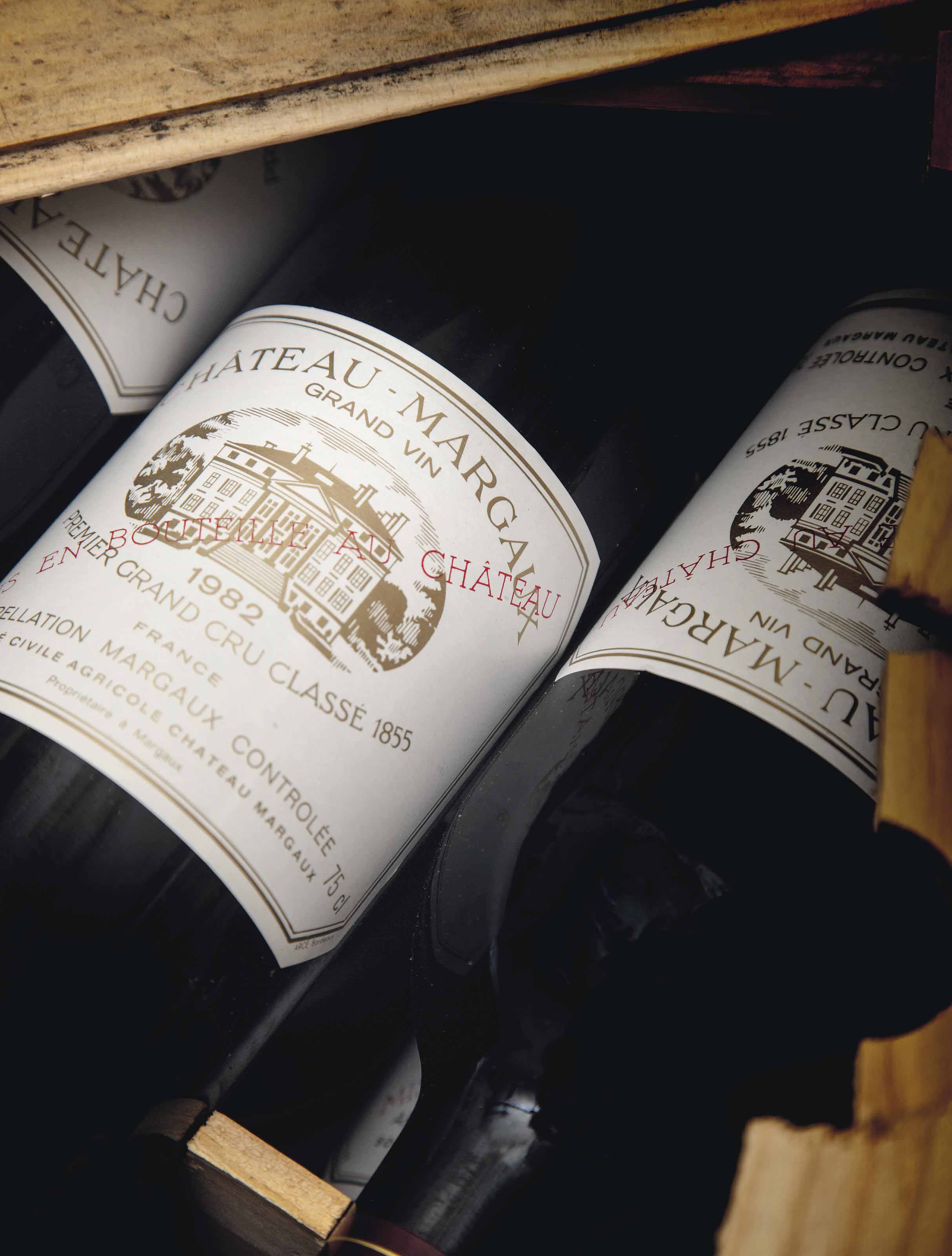 Château Margaux 1982 , 12 bottles per lot Christie's