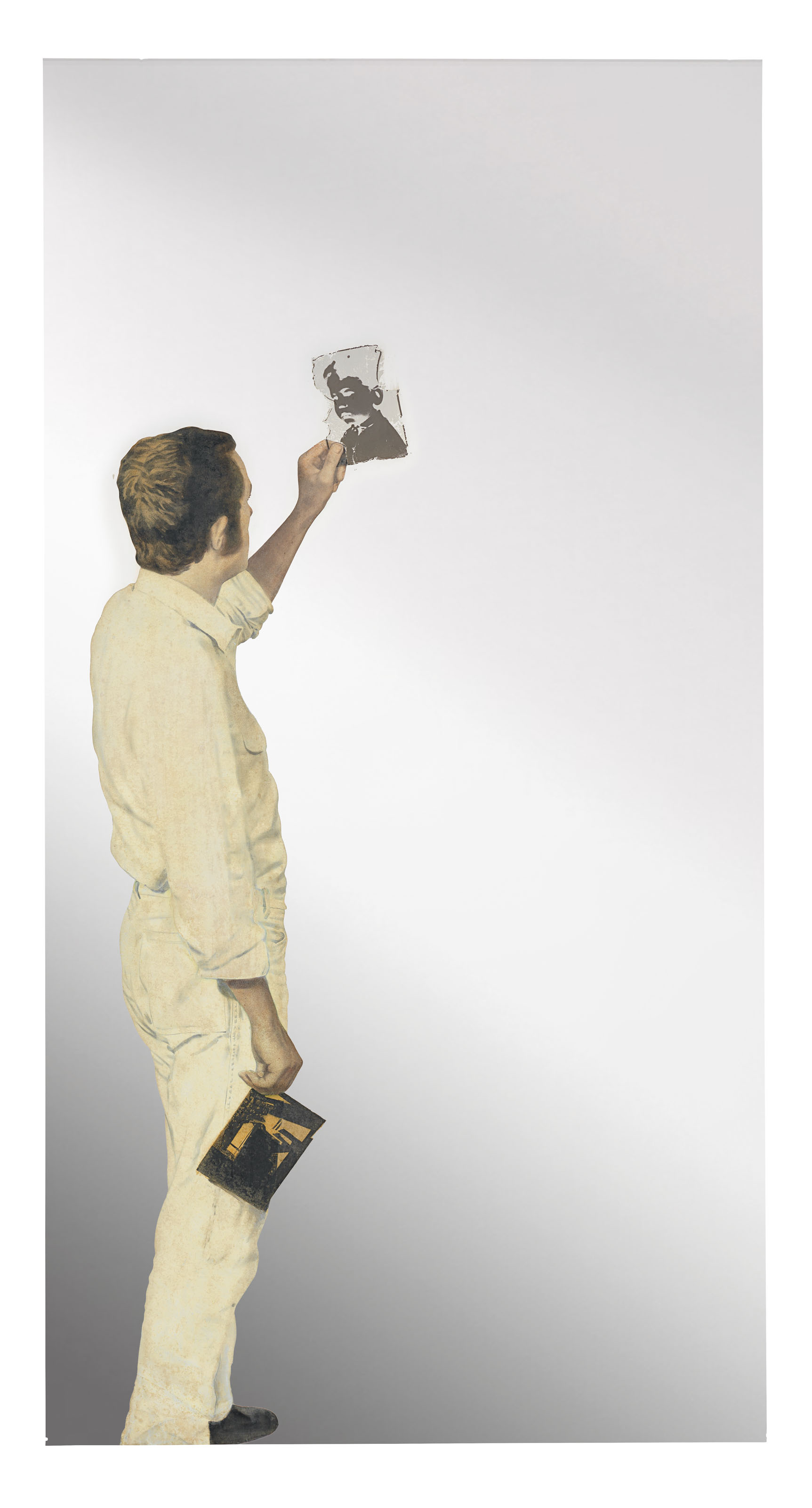 Michelangelo Pistoletto, Man Looking at a Negative, 1967, sold for £3,721,250 on 6 October 2017 at Christie's in London