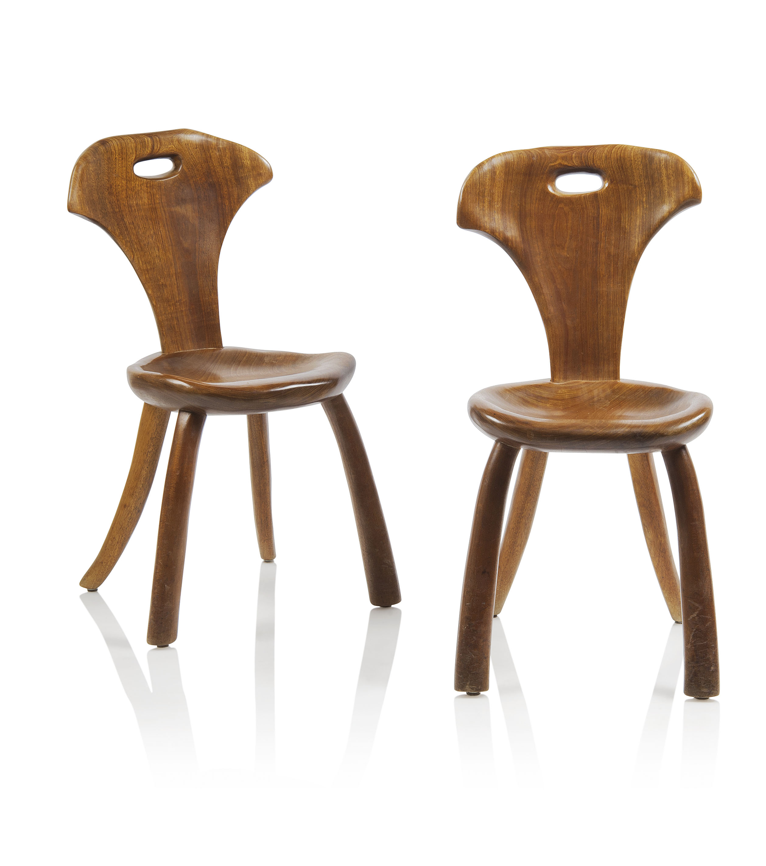 Alexandre Noll, a pair of side chairs, circa 1942, sold for £112,500 on 18 October 2017 at Christie's in London