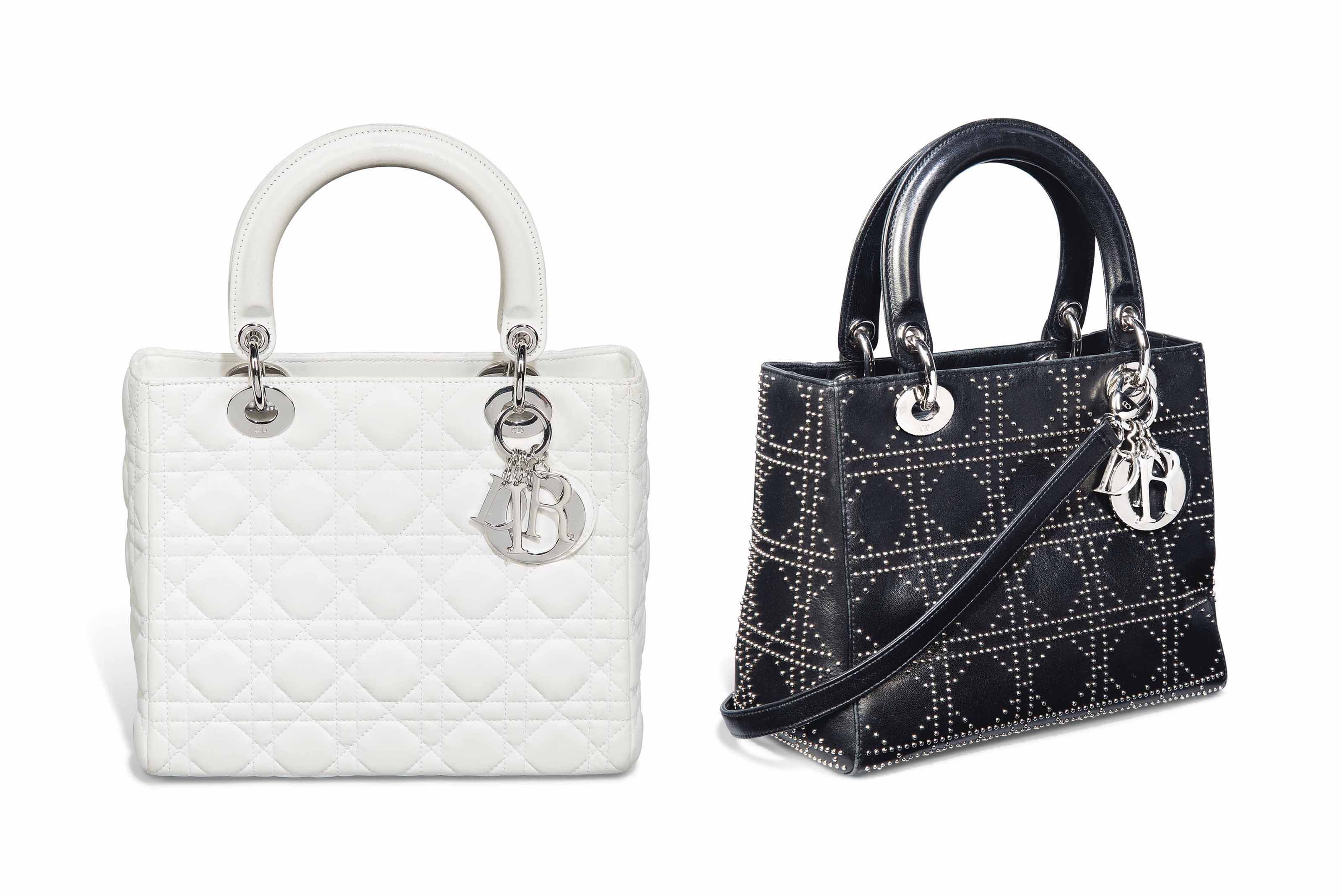 Two Lady Dior Handbags By Christian Dior 1990s Textiles Costume Christie S