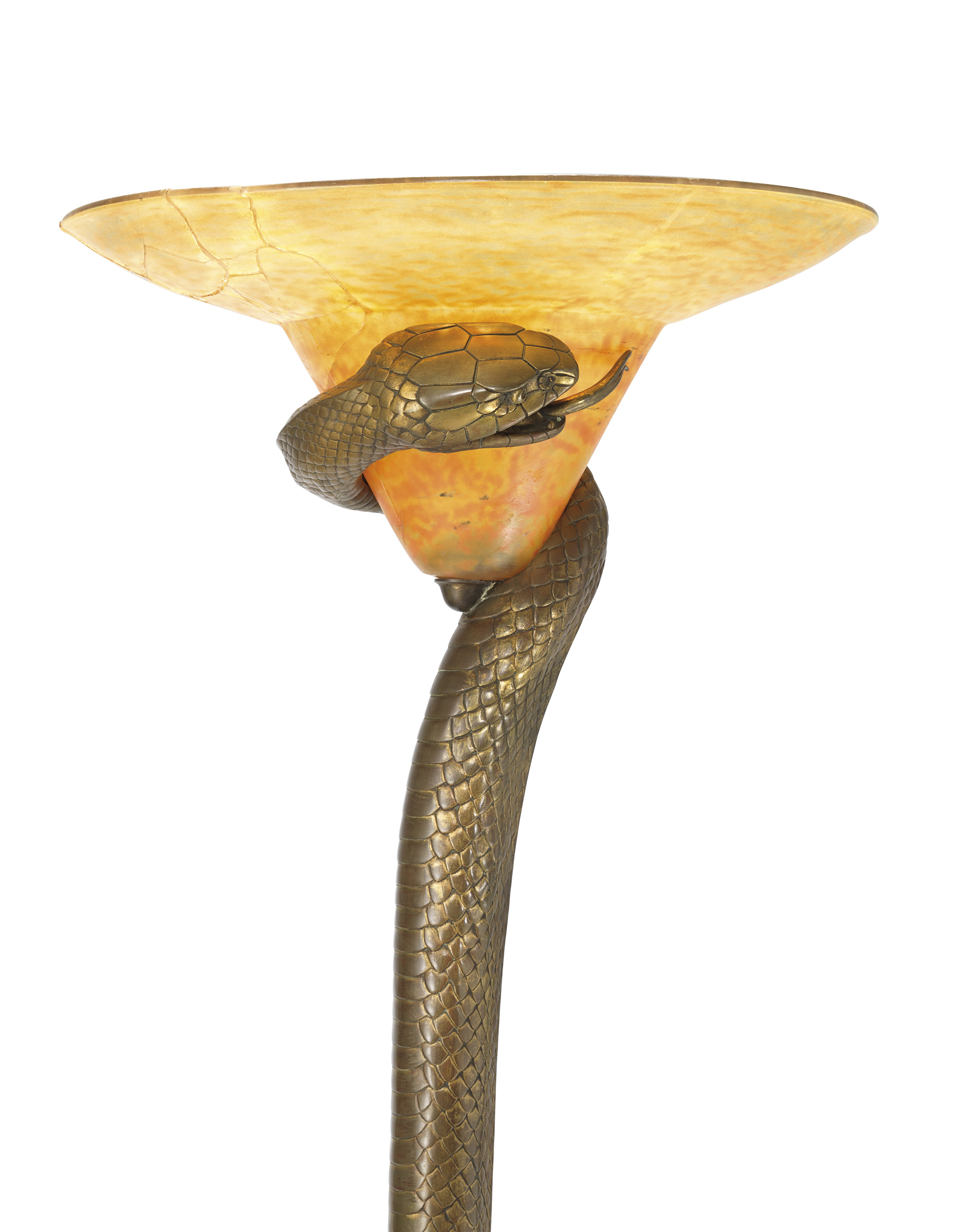 Edgar brandt store snake lamp