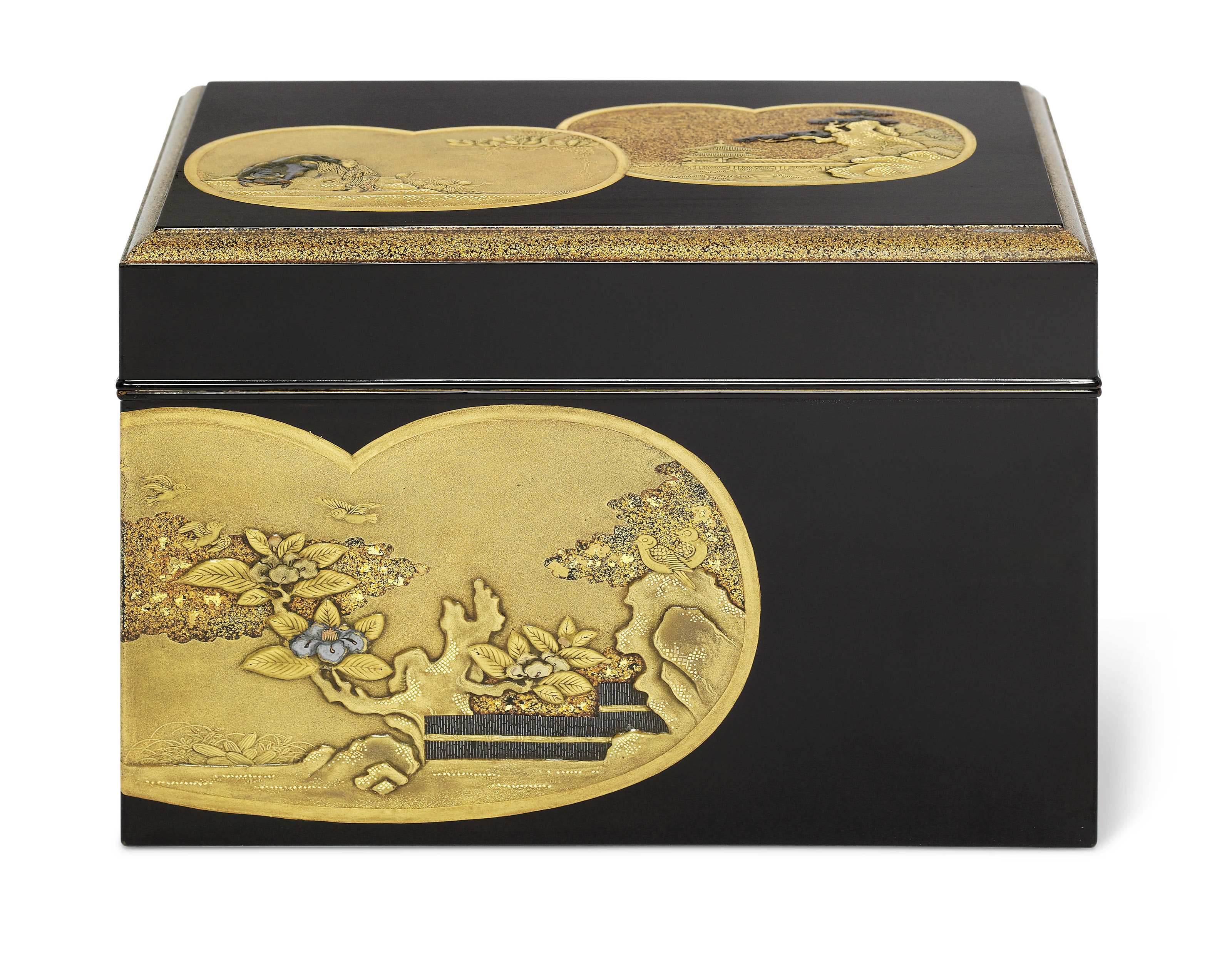 A LACQUER CHABAKO [TEA CEREMONY UTENSILS BOX], EDO PERIOD (18TH CENTURY ...