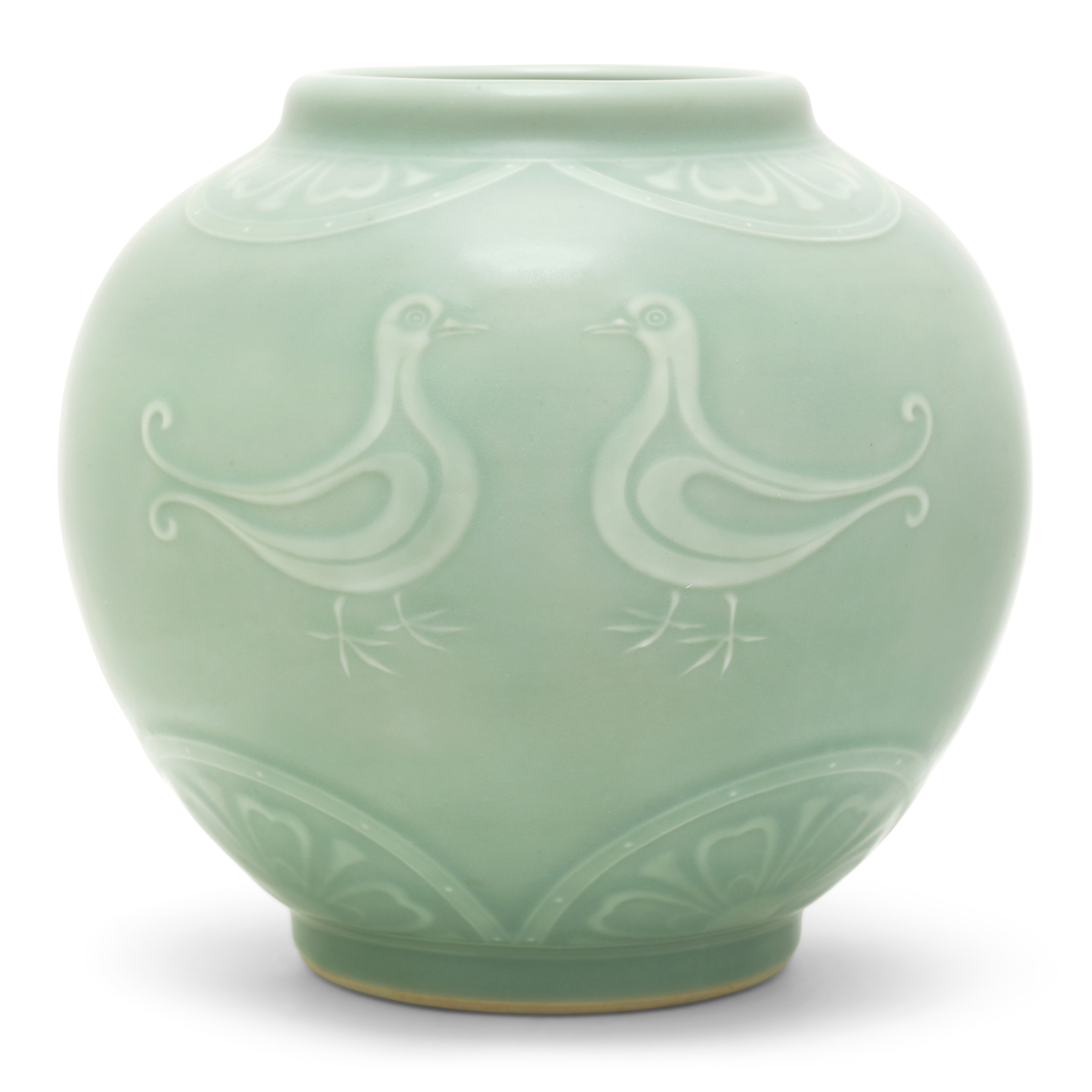 A MAKUZU KOZAN CELADON VASE, SIGNED MAKUZU (MAKUZU KOZAN II