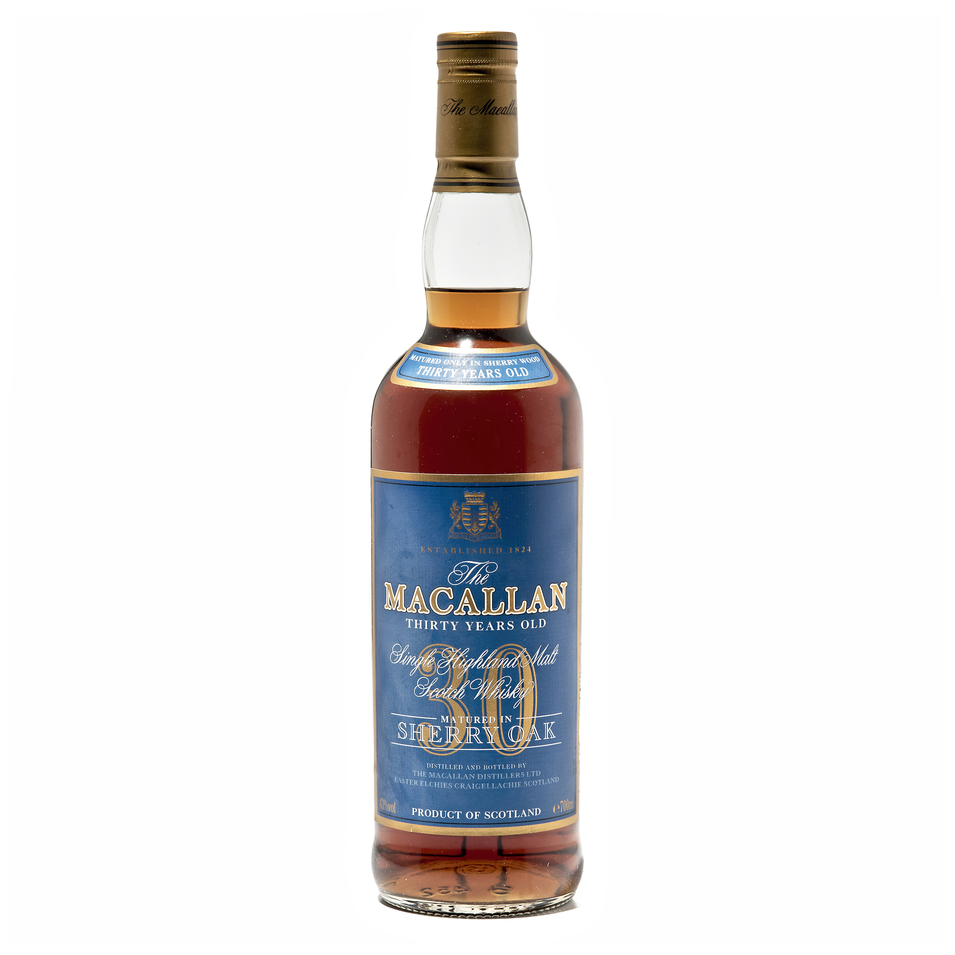 The Macallan 30 Year Old Blue Label, In presentation case ...