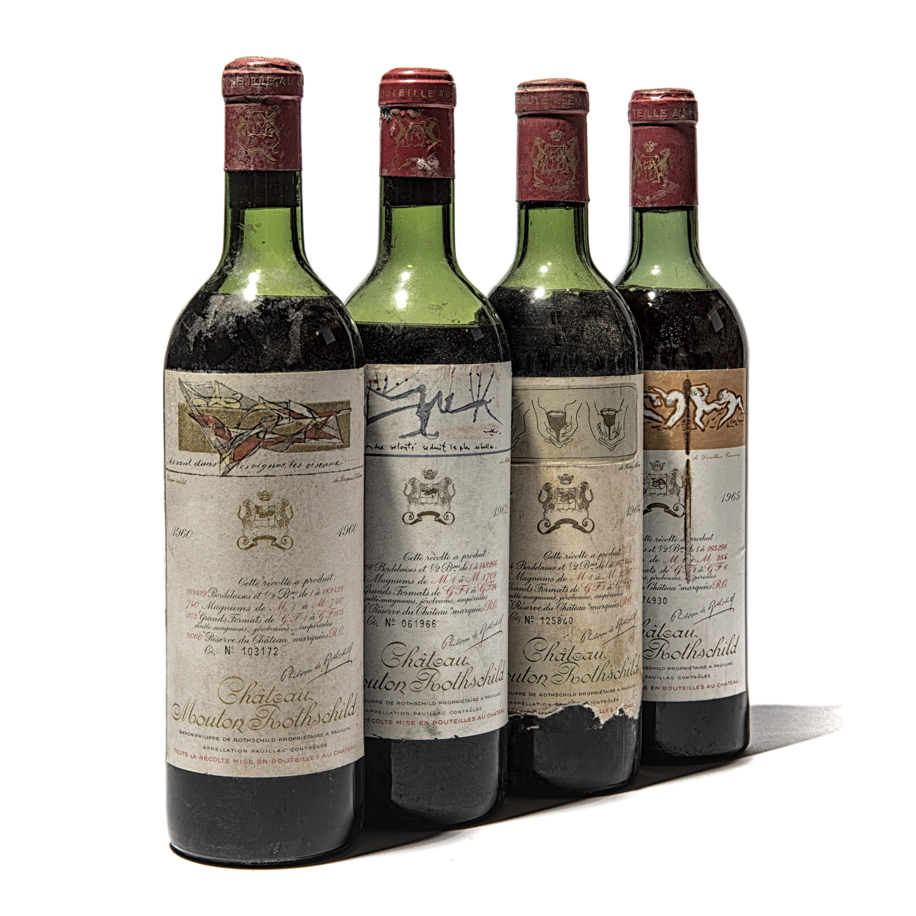 Château Mouton-Rothschild 1960, 1962, 1964 and 1965, Pauillac, 1er cru classé | Christie’s