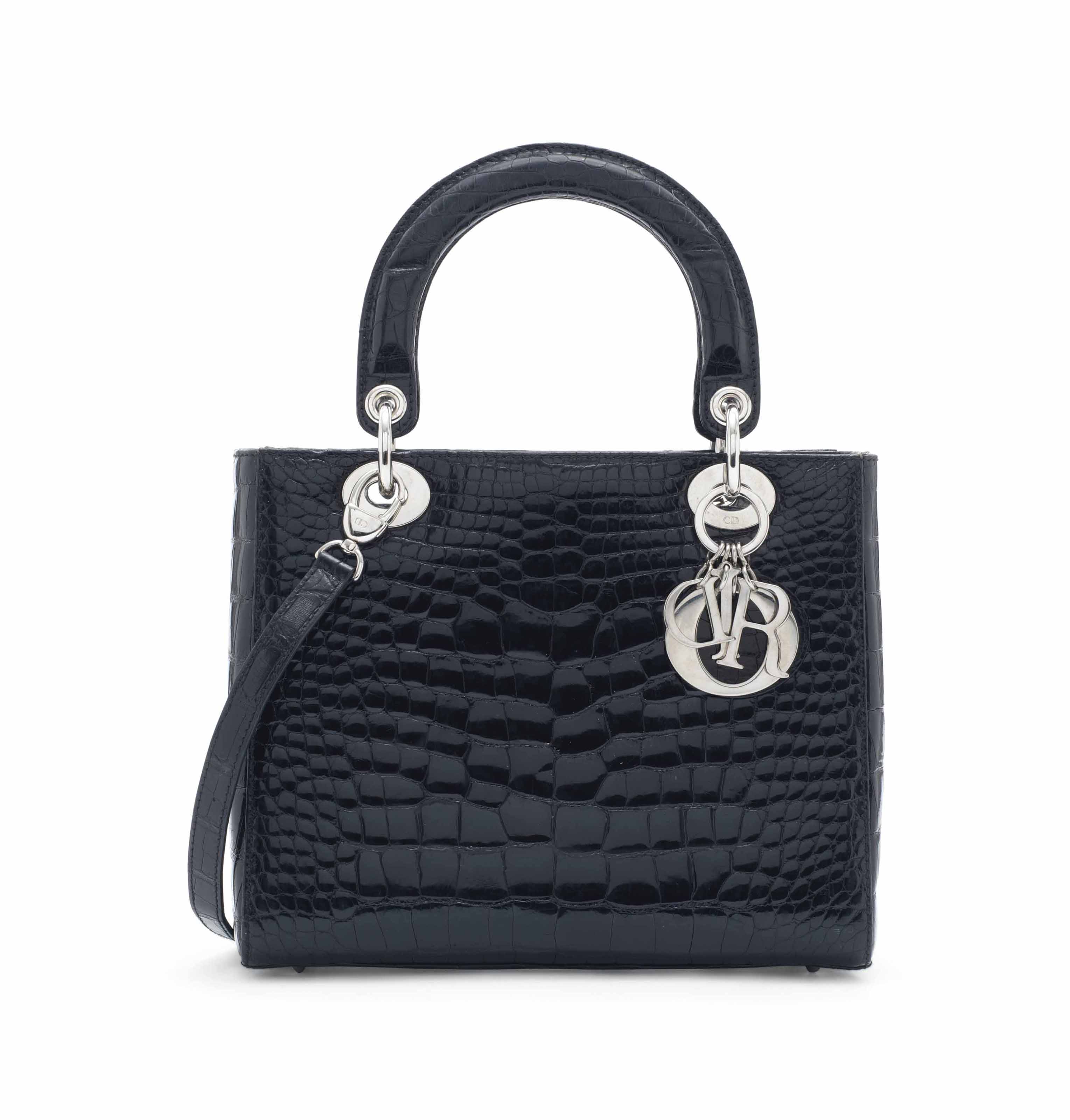 Dior discount alligator handbag