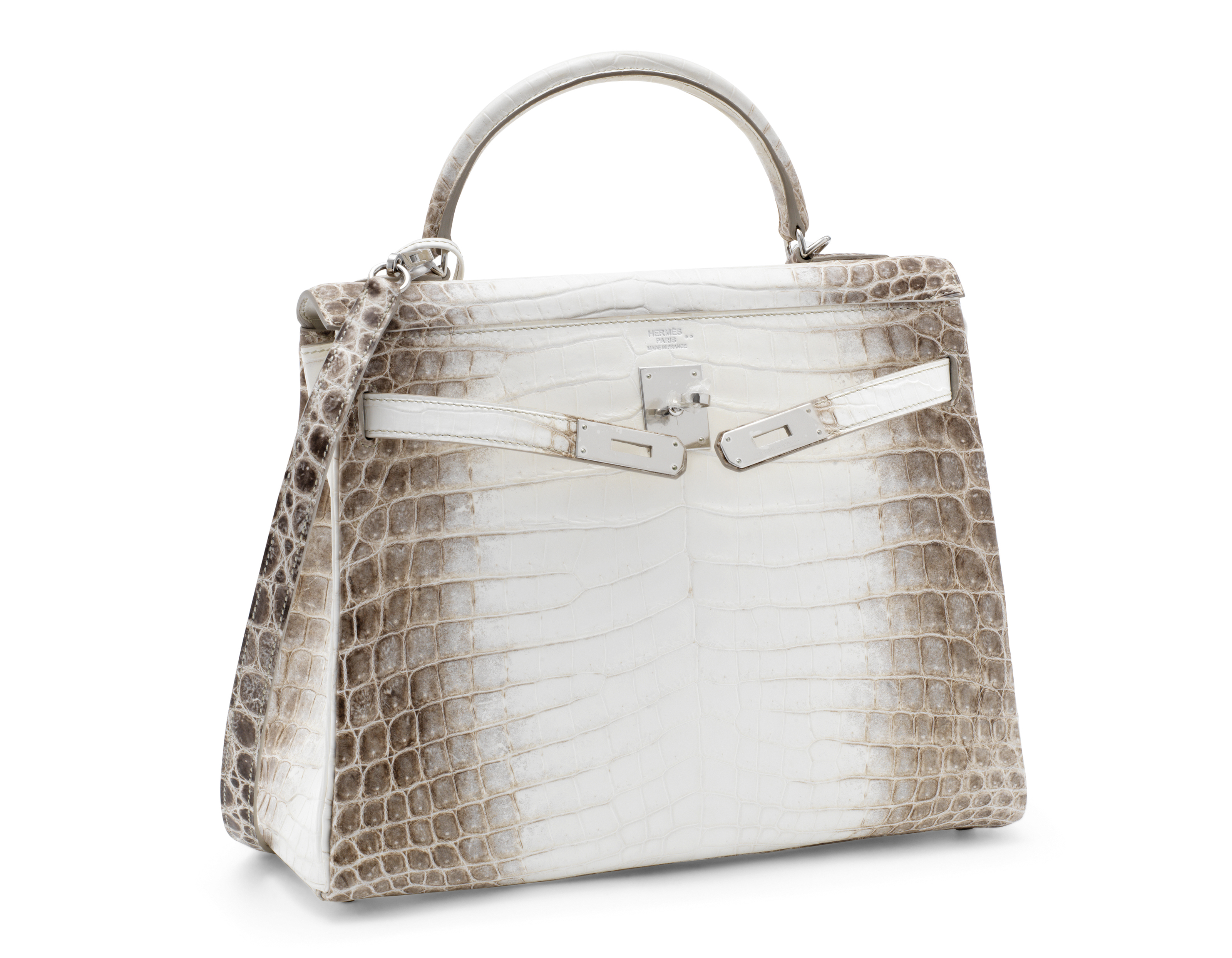 A Rare Matte White Himalaya Niloticus Crocodile Retourne Kelly 32 With Palladium Hardware Hermes 2014 21st Century Bags Christie S