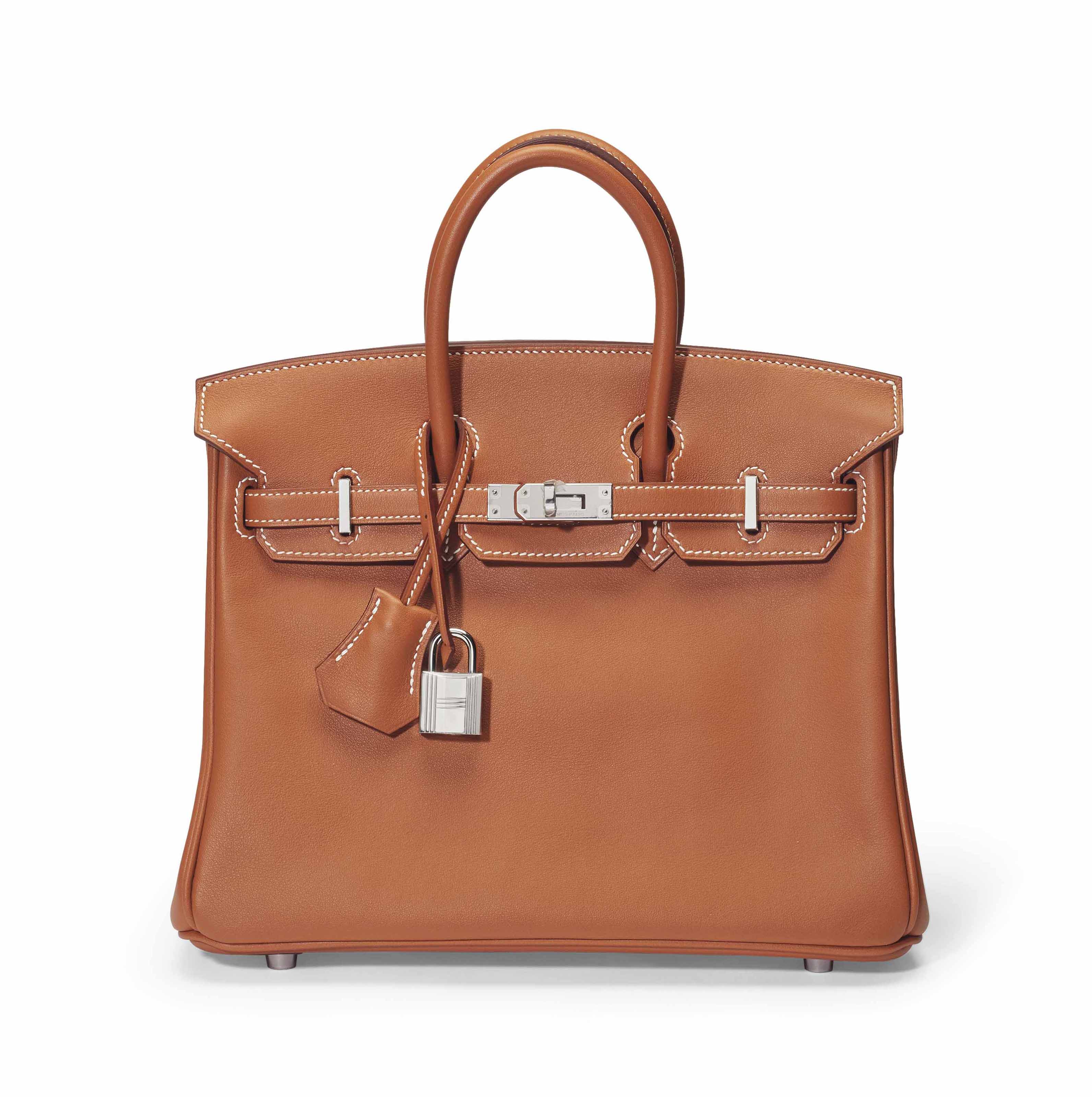 A GOLD SWIFT LEATHER BIRKIN 25 WITH PALLADIUM HARDWARE , HERMÈS, 2016