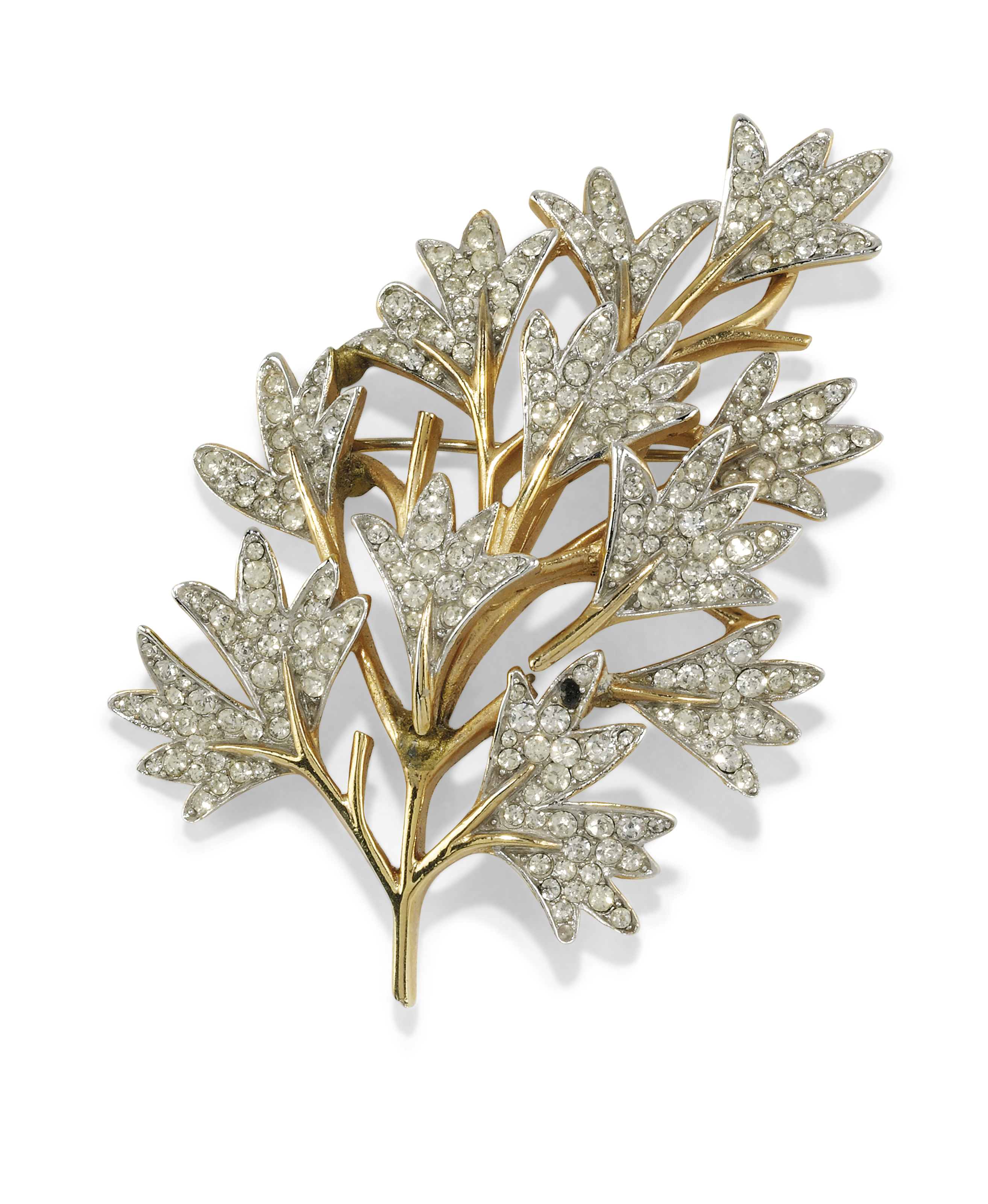 A GILTMETAL BRANCH BROOCH , TRIFARI, CIRCA 1950'S Christie's