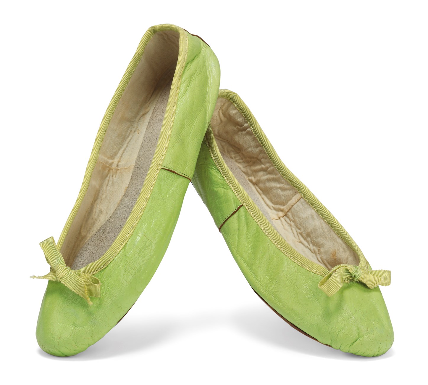 THREE PAIRS OF LEATHER BALLET PUMPS