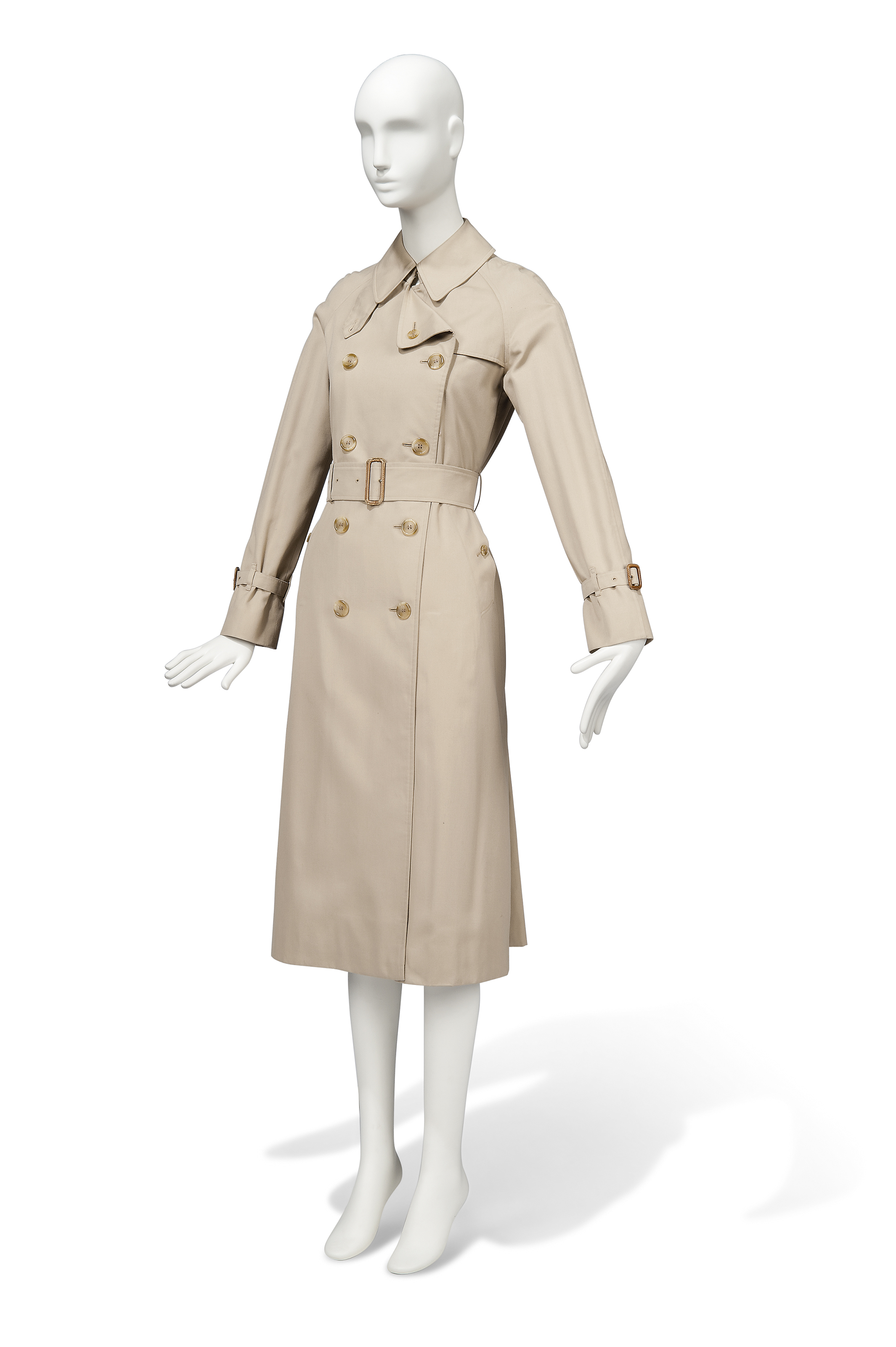 A THREE QUARTER LENGTH TRENCH COAT BURBERRY EARLY 1980S Christie s
