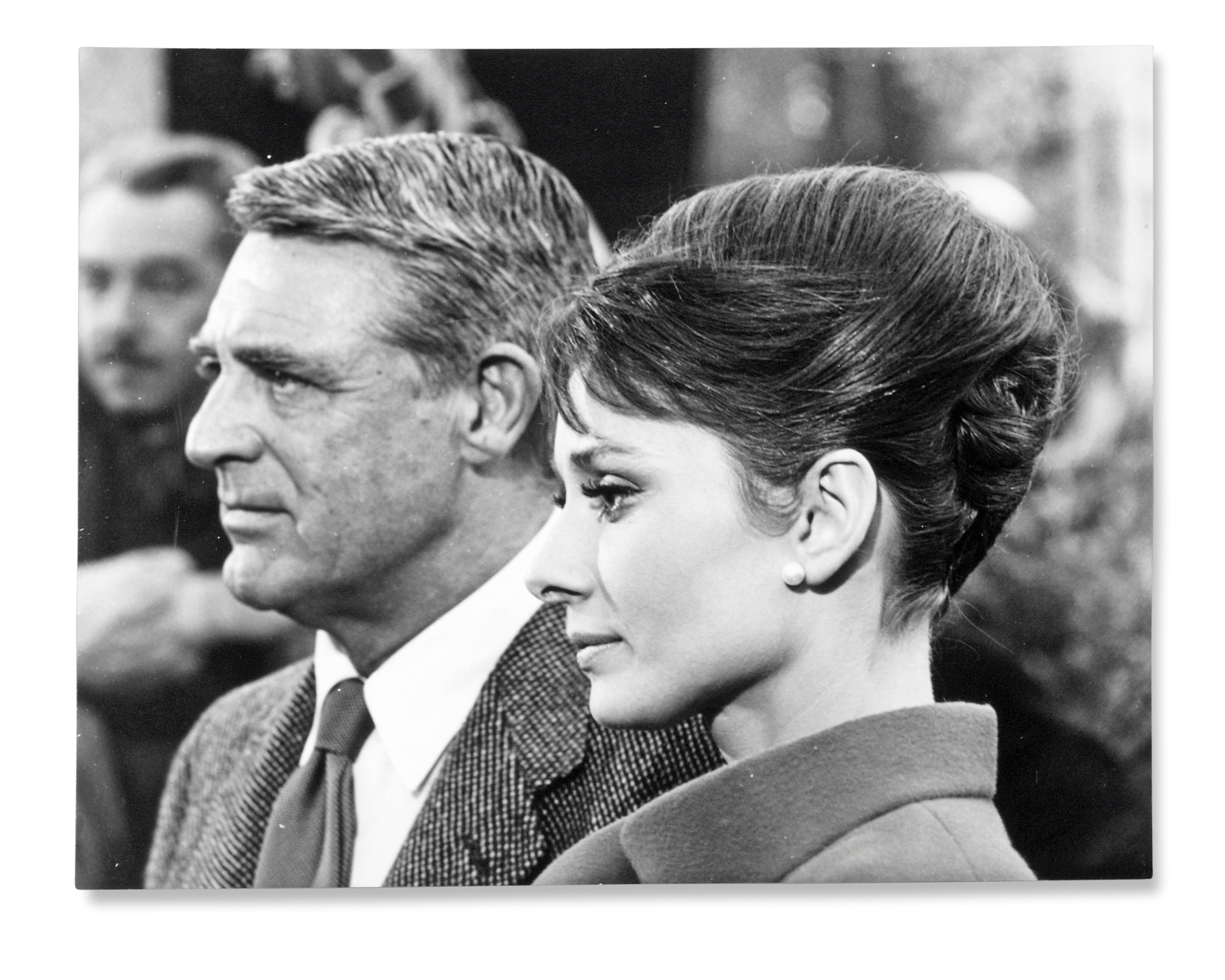 Charade 1963 Vincent Rossell B 1936 Audrey Hepburn With Cary Grant Walter Matthau Stanley Donen And Others During Filming Of The 1963 Paramount Production Charade Paris Circa 1963 Photographs Actors Actresses Christie S