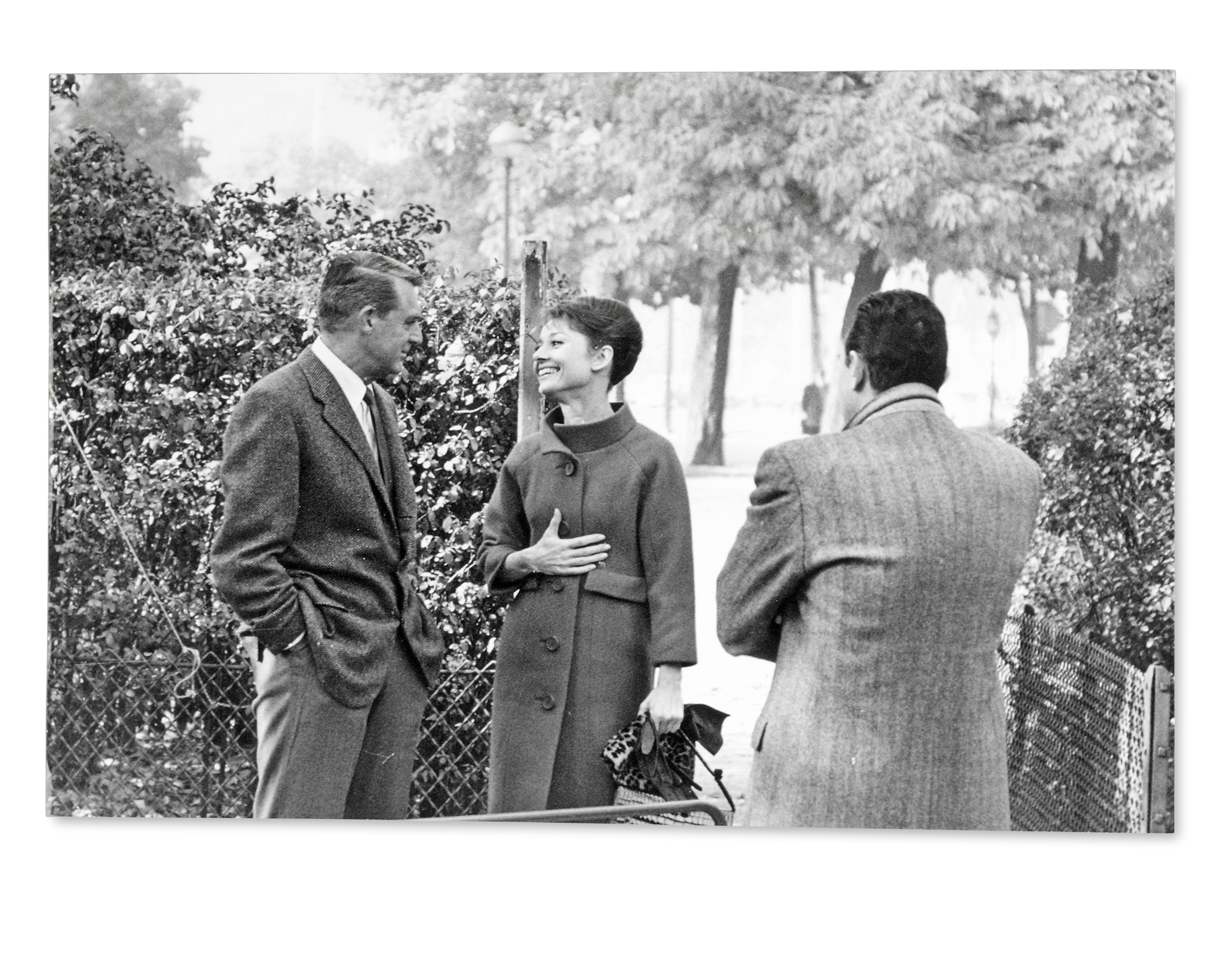 Charade 1963 Vincent Rossell B 1936 Audrey Hepburn With Cary Grant Walter Matthau Stanley Donen And Others During Filming Of The 1963 Paramount Production Charade Paris Circa 1963 Photographs Actors Actresses Christie S