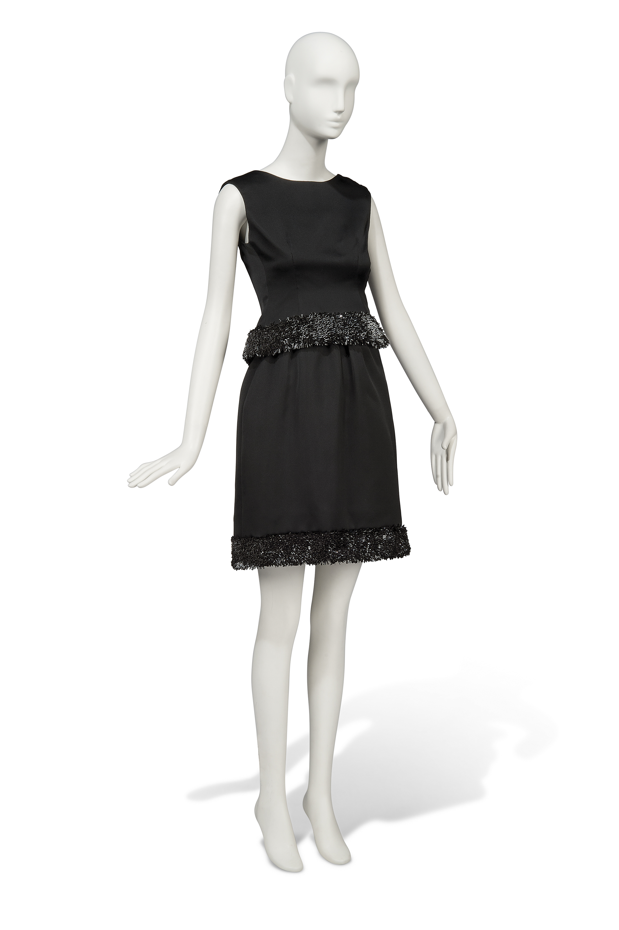 Charade 1963 A Cocktail Gown Of Black Satin Givenchy Couture 1960s Textiles Costume Christie S