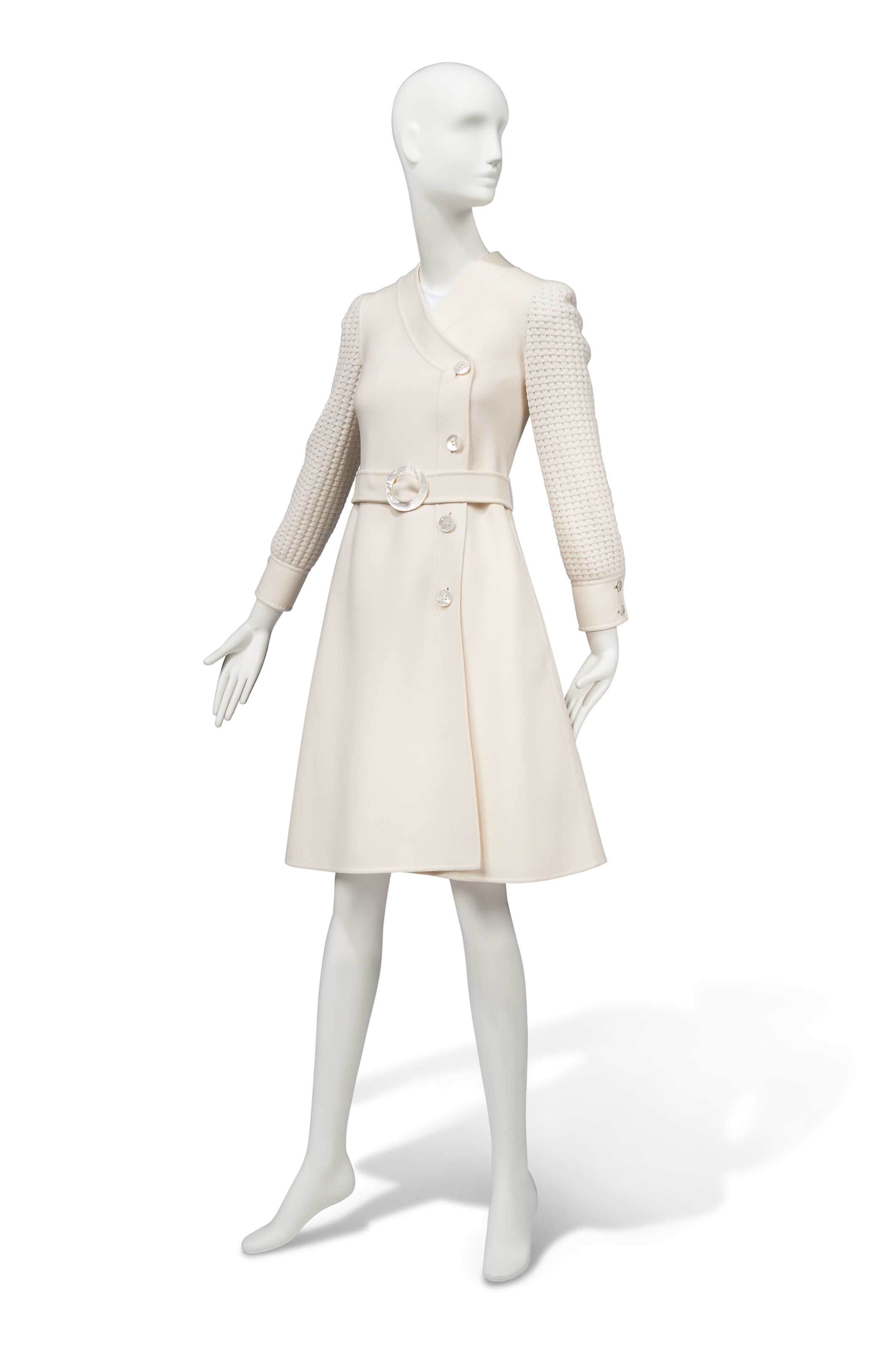 ivory coat dress Anais Coat