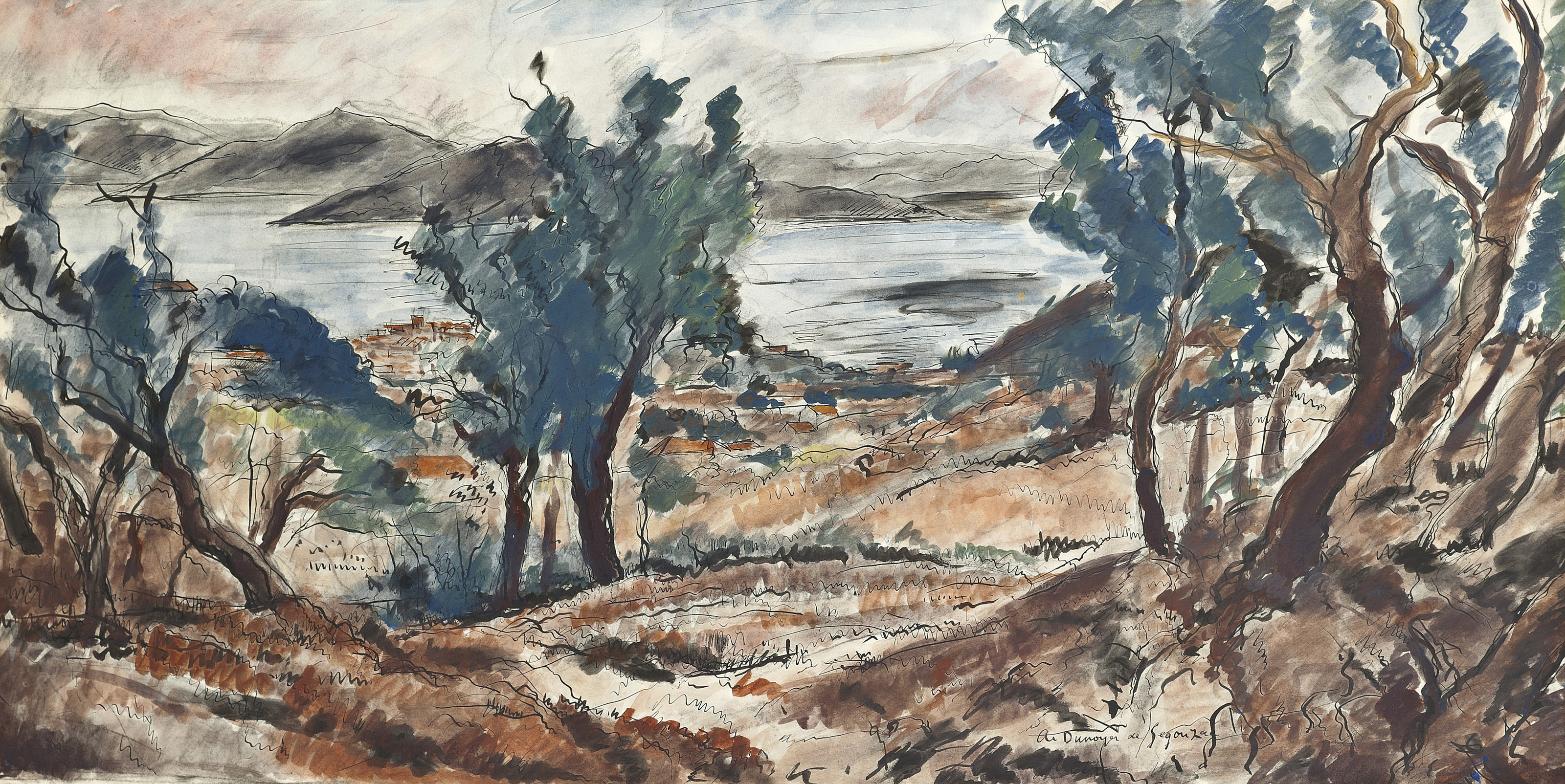 André Dunoyer de Segonzac (1884-1974), Le golfe et la ville de