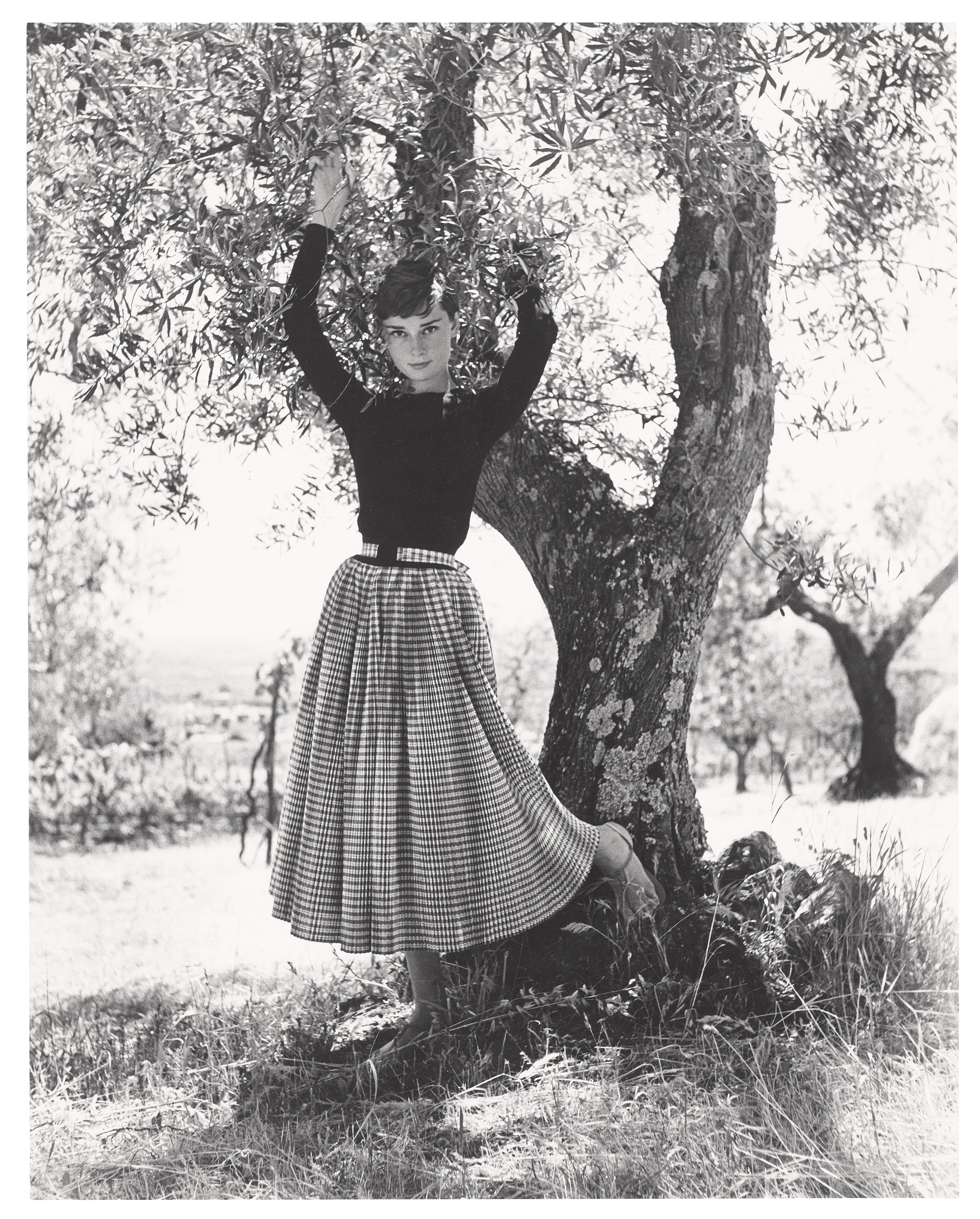 PHILIPPE HALSMAN (1906-1979), Audrey Hepburn, Italy, July 1955