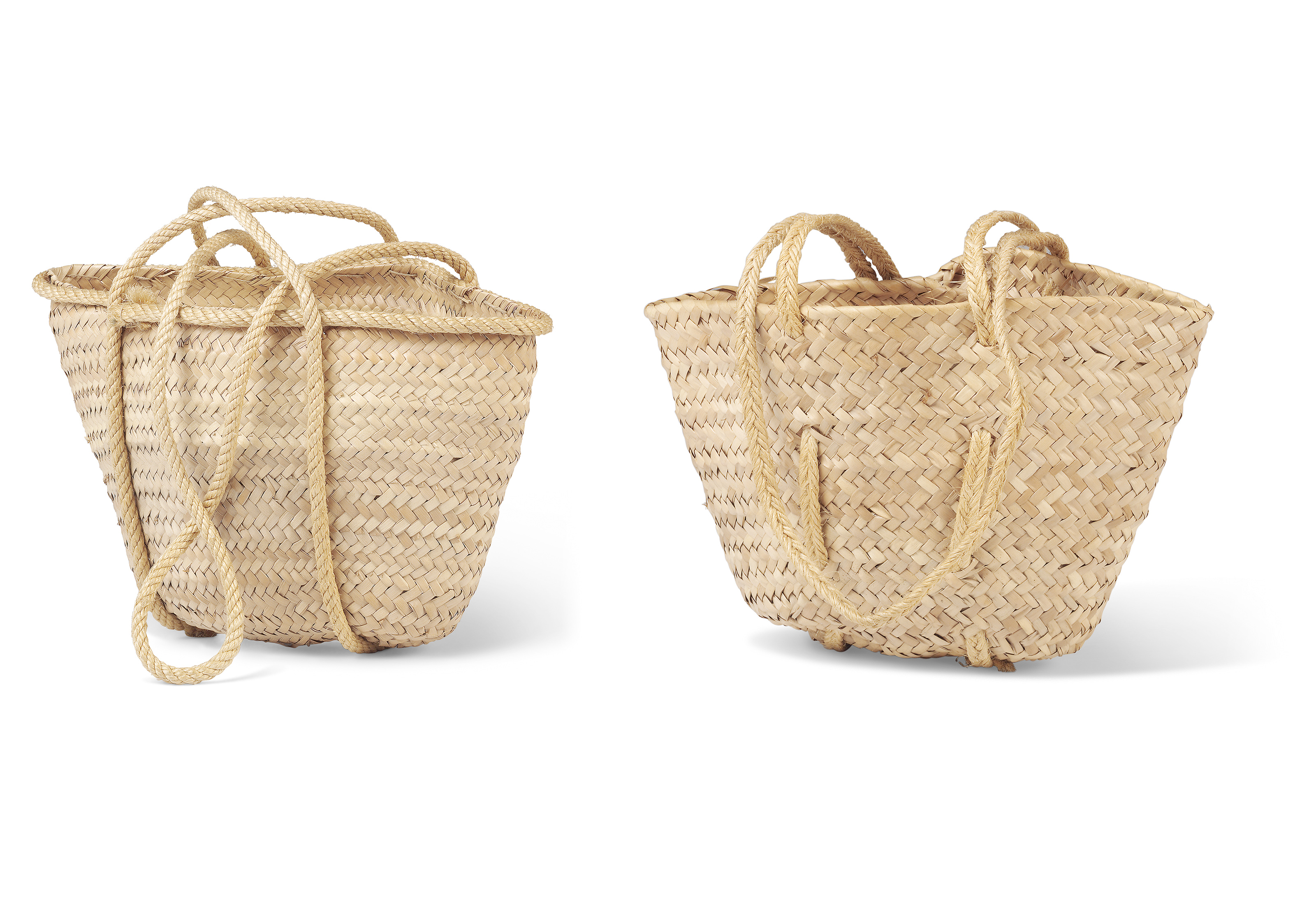 TWO STRAW BASKETS, CIRCA 196070s Christie’s