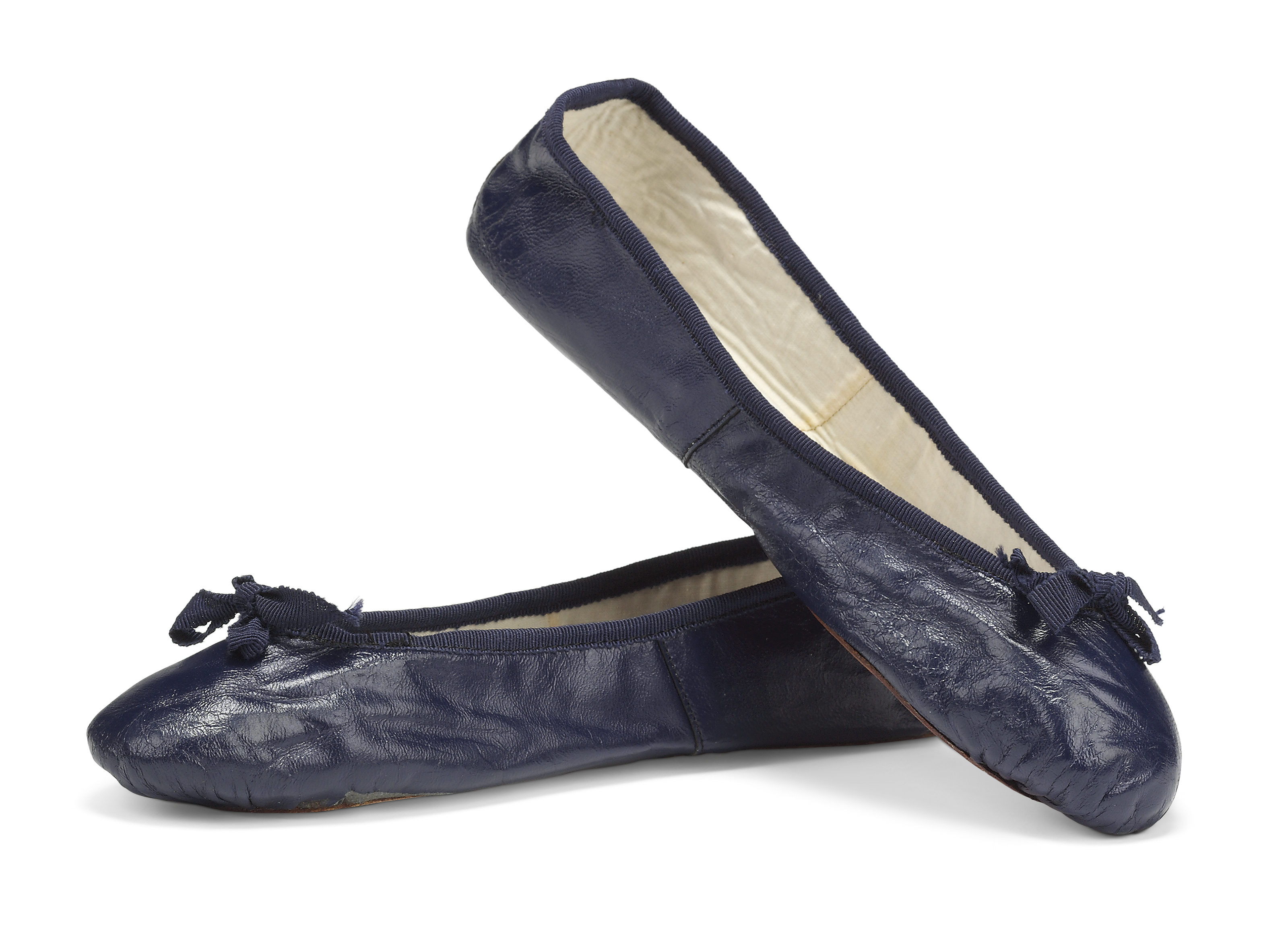 navy ballerina pumps