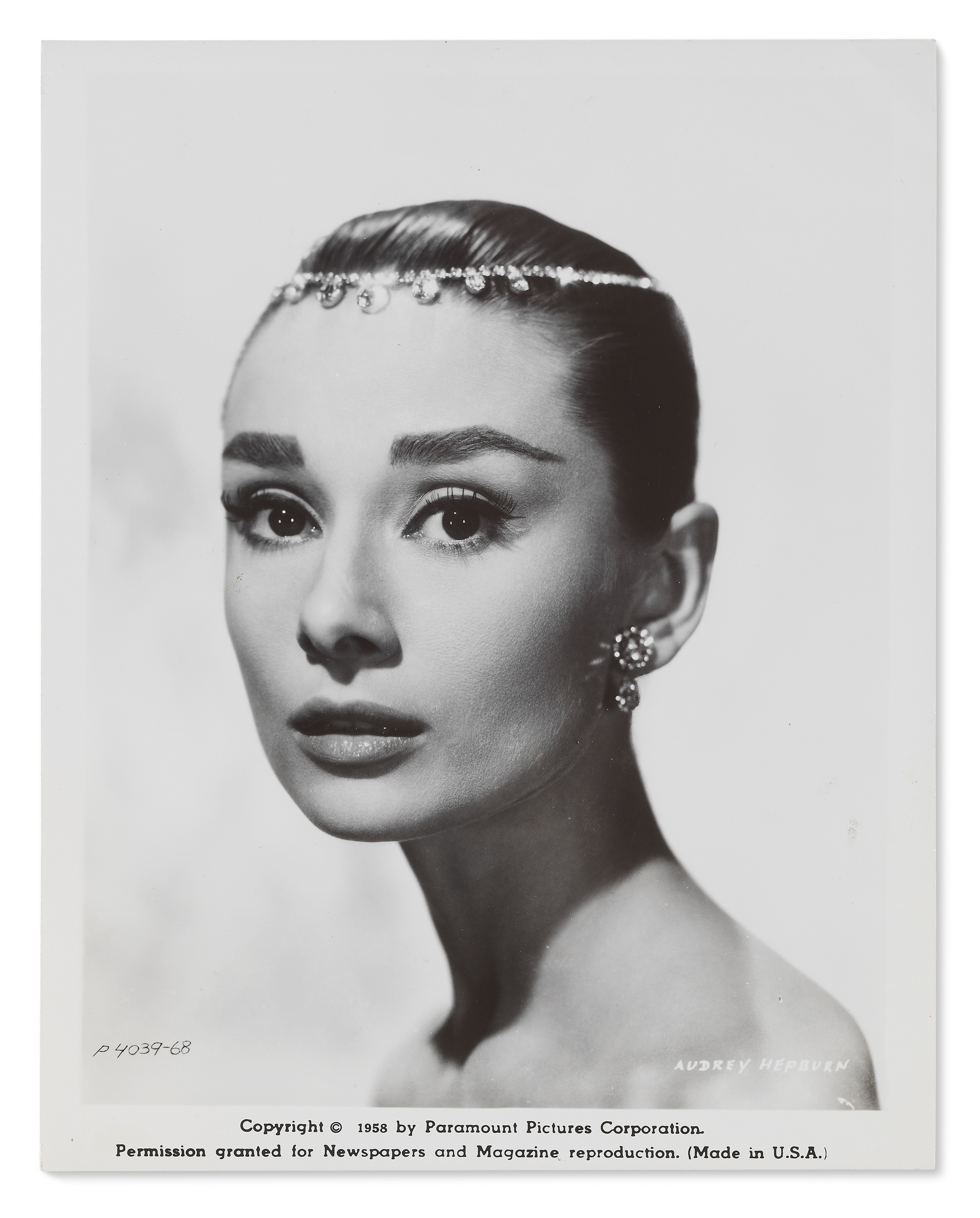 FUNNY FACE, 1957, Audrey Hepburn for the 1957 Paramount production