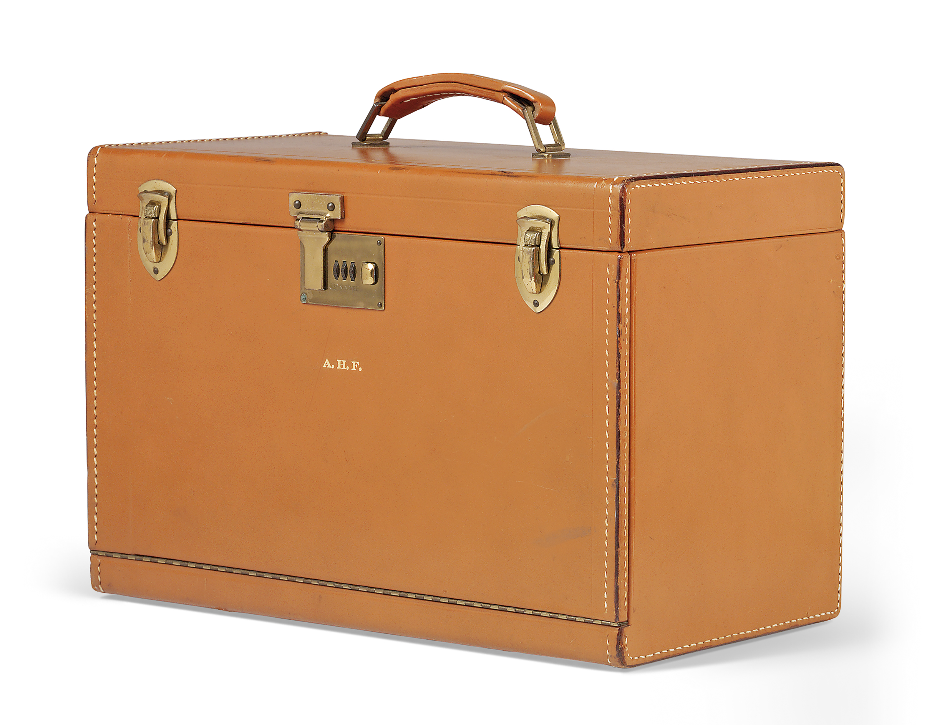 Audrey Hepburn S Monogrammed Travelling Desk Case Stamped Corbin Sesamee Bon Voyage Bazar Beverley Hills Calif 1960s Christie S