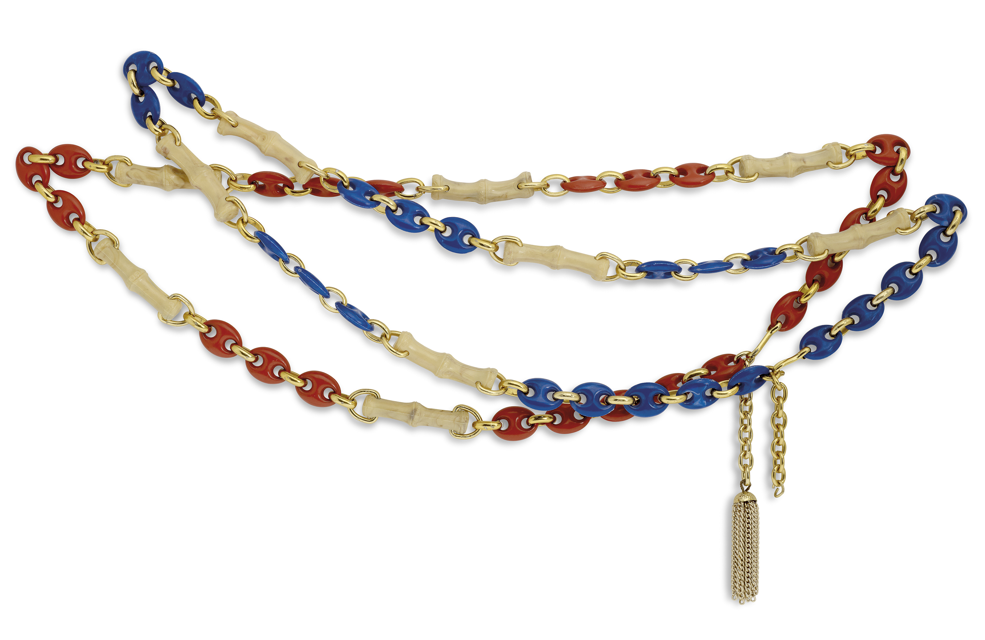 TWO CHAIN LINK BELTS, UNMARKED, 1970s Christie’s TWO CHAIN LINK BELTS