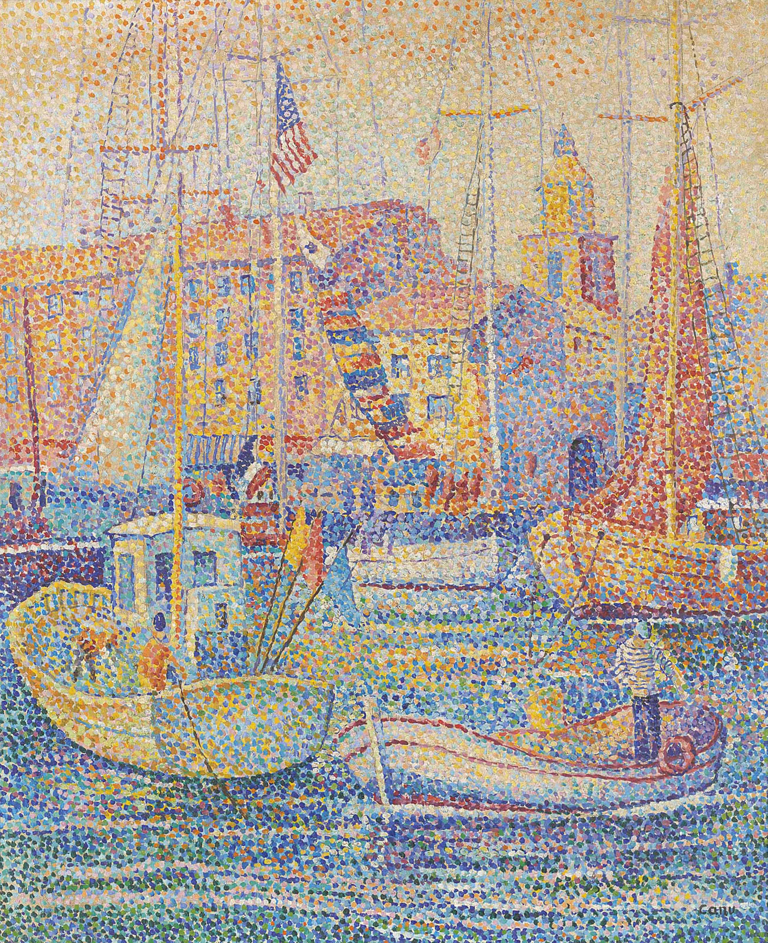 Yvonne Canu (French, 1921-2008) , Le Port de St Tropez ...