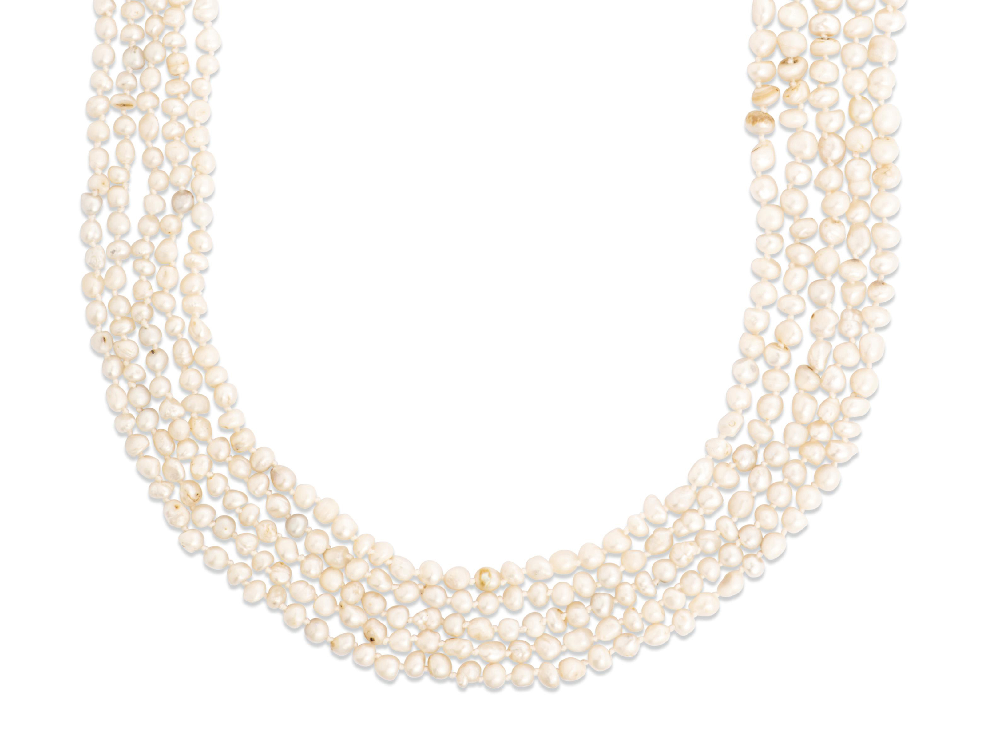 A PEARL MULTIROW SAUTOIR NECKLACE Christie's