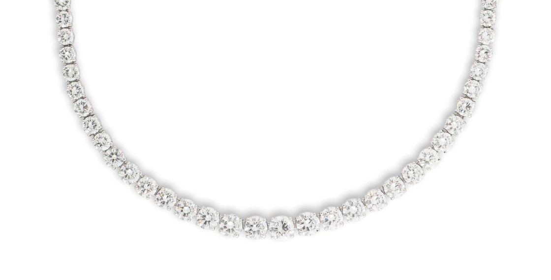 A DIAMOND LINE NECKLACE Christie's