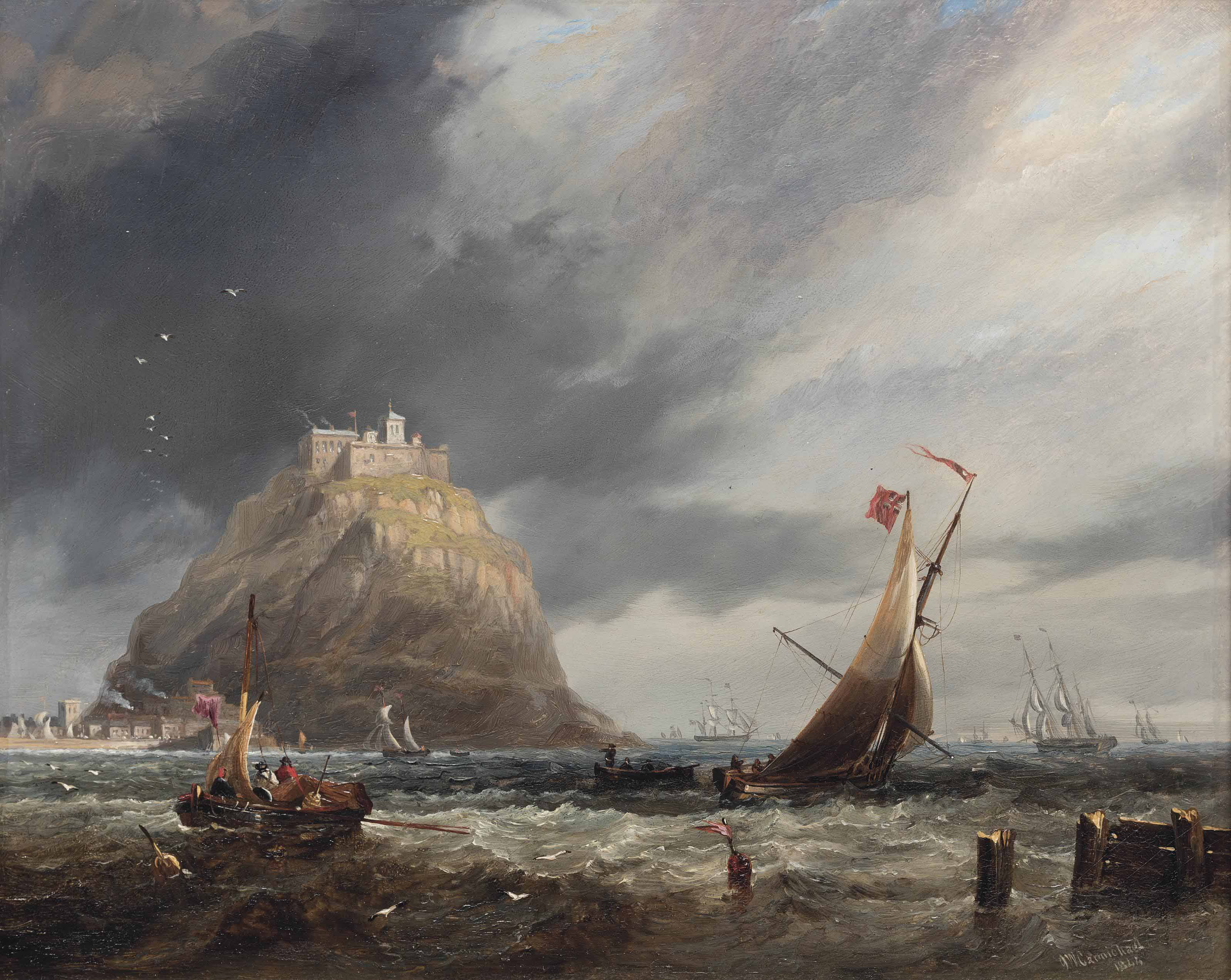 John Wilson Carmichael 1800 1868 St Michael S Mount Cornwall