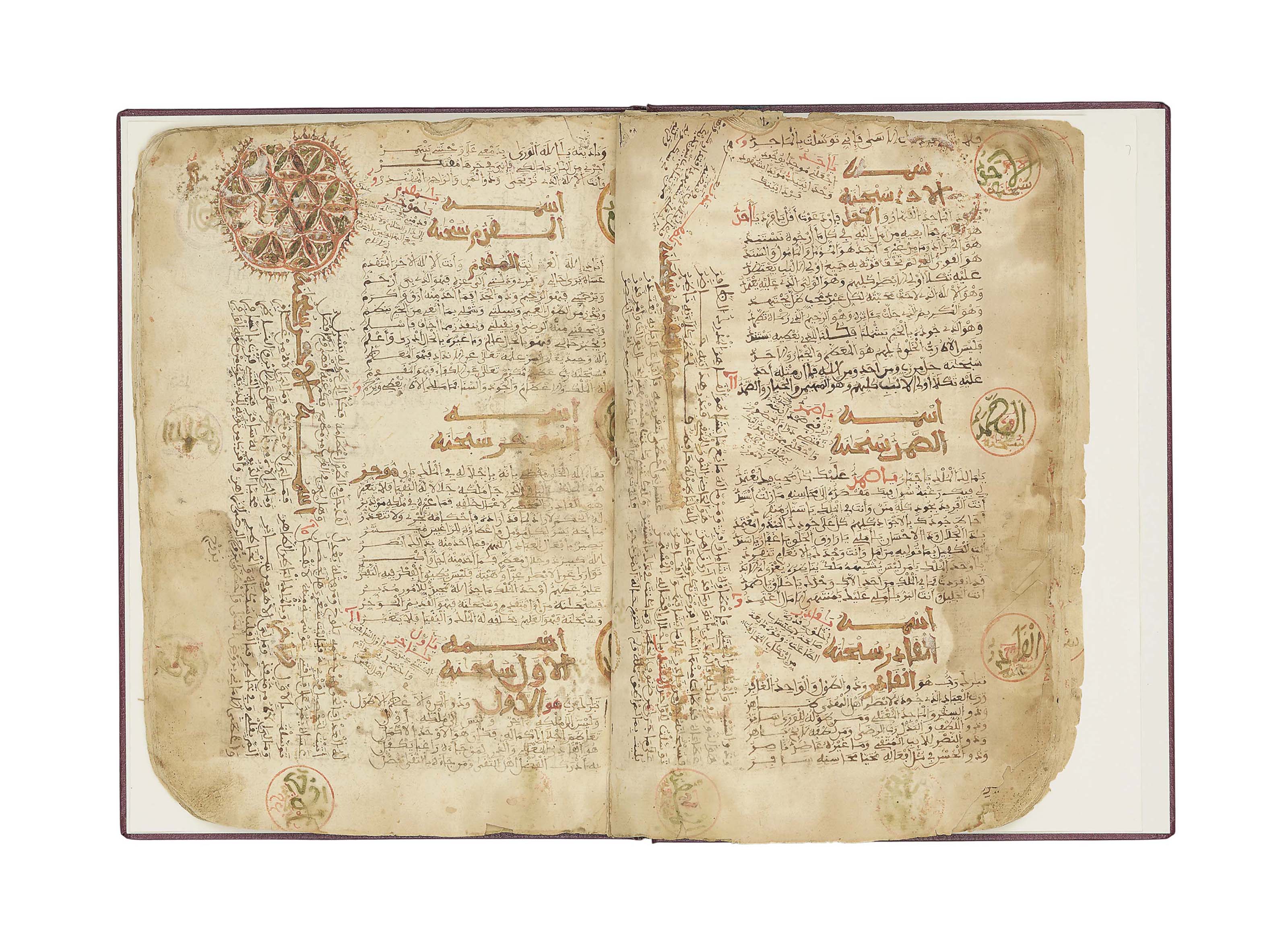 A TREATISE ON THE 99 NAMES OF ALLAH (ALASMA' ALHUSNA) , SIGNED