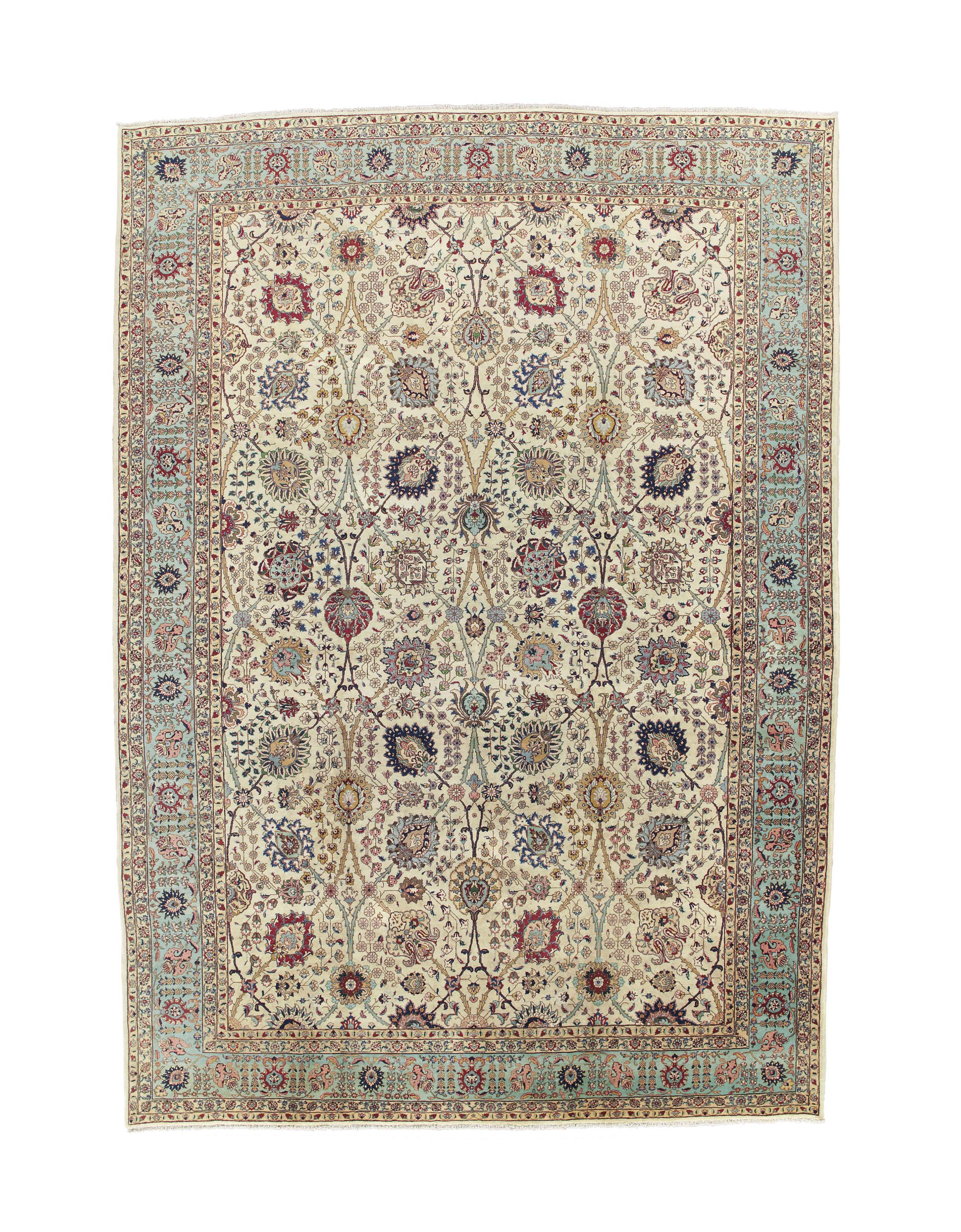 A FINE TABRIZ CARPET OF SHAH ABBAS DESIGN , NORTH WEST PERSIA, MID 20TH CENTURY Christie's