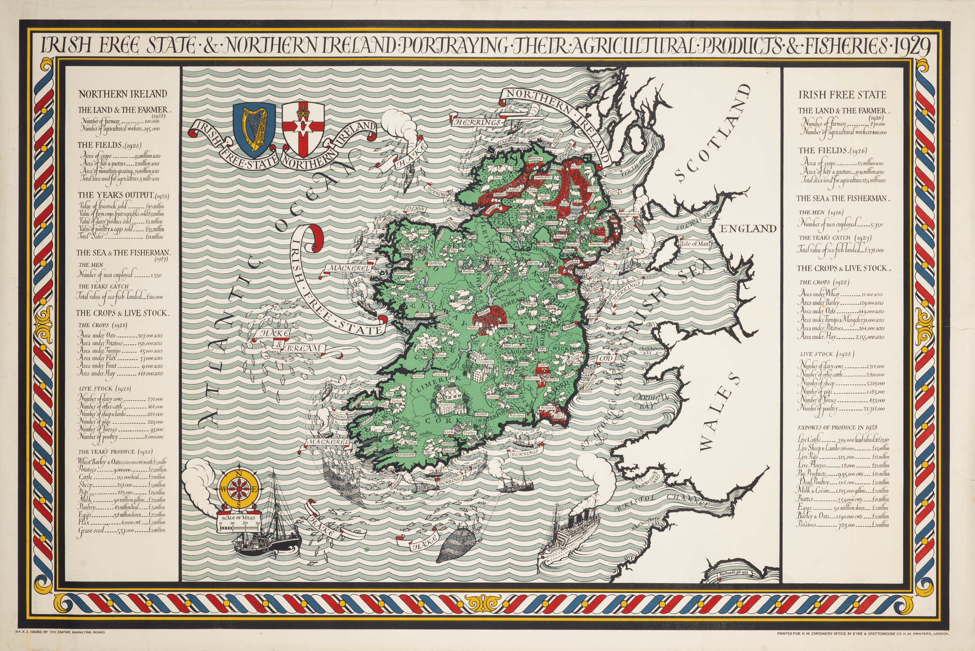 Irish Free State Northern Ireland Macdonald Max Gill 1884