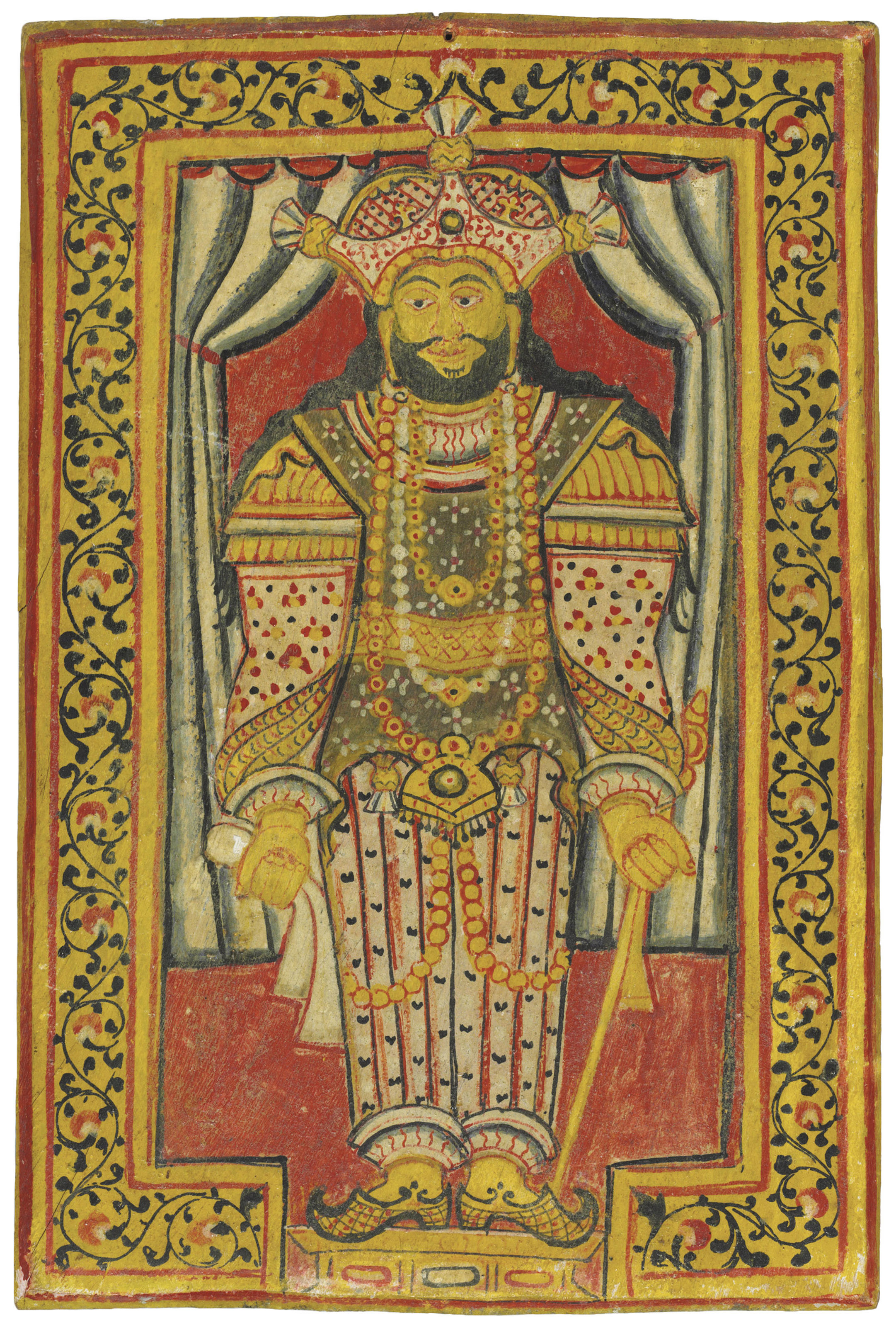 SRI LANKA, 19TH CENTURY, A PORTRAIT OF SRI VIKRAMA RAJASINHA, KING OF ...