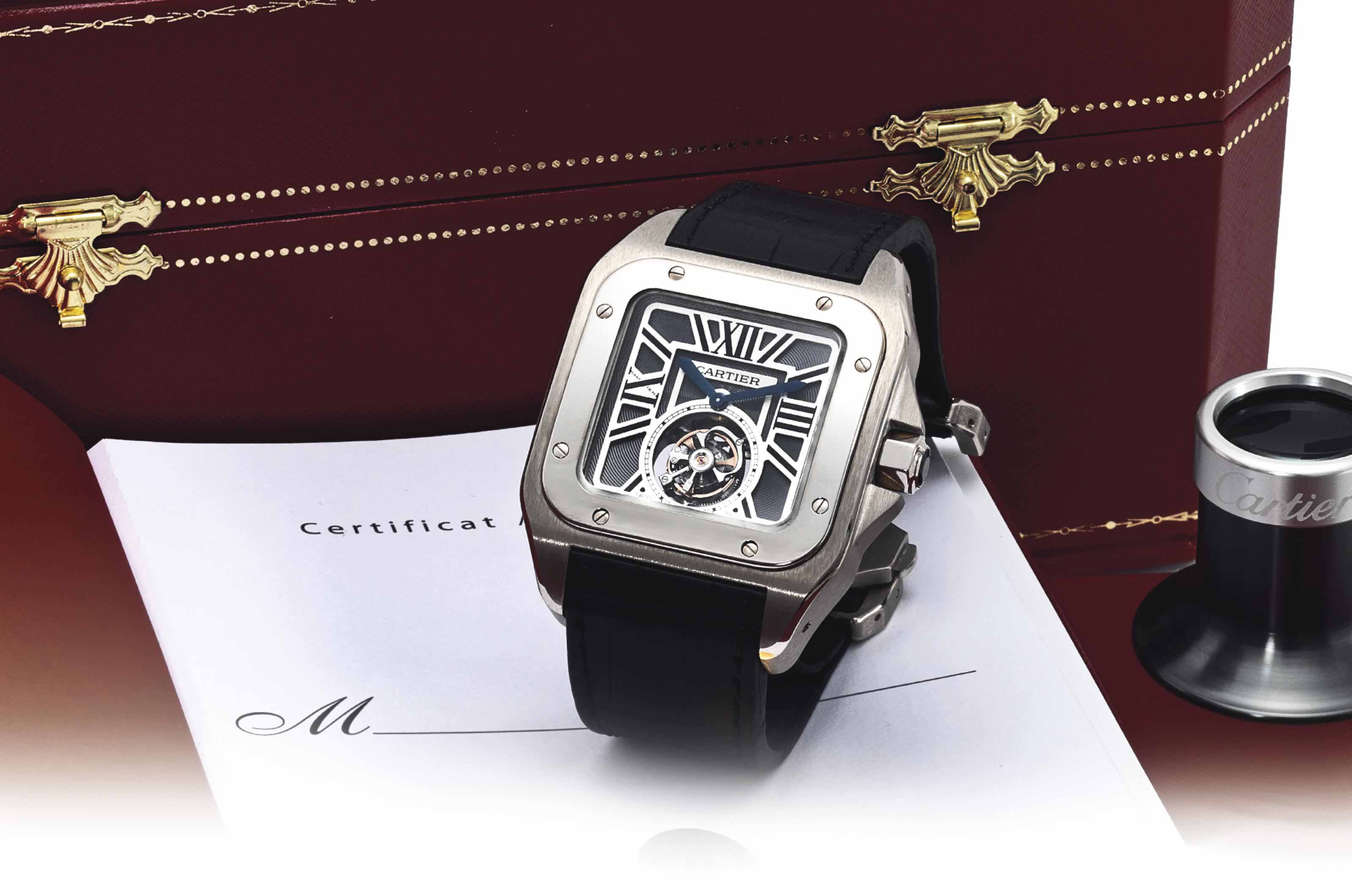 cartier santos 100 tourbillon