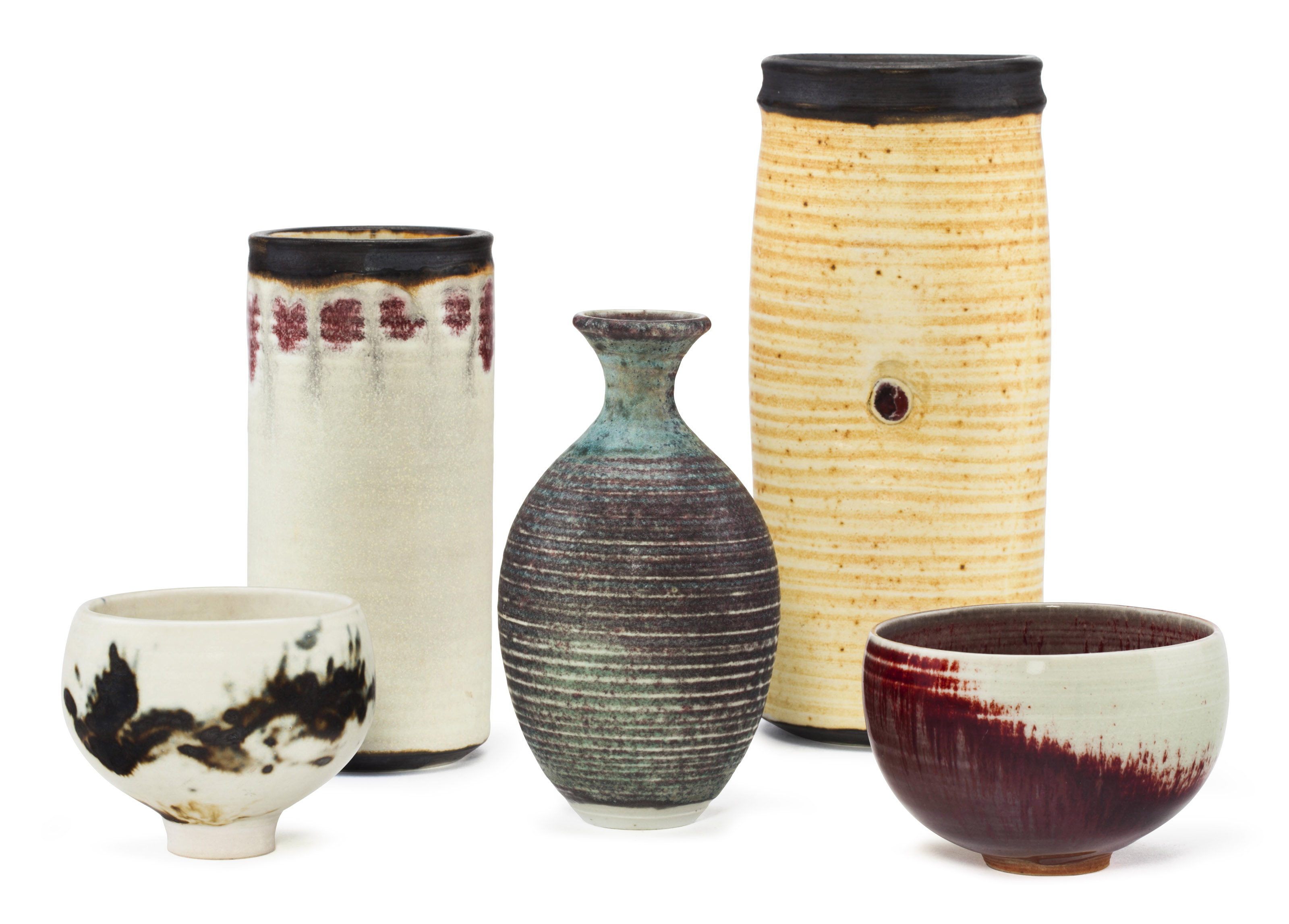 Catalog image of FIVE PORCELAIN VESSELS