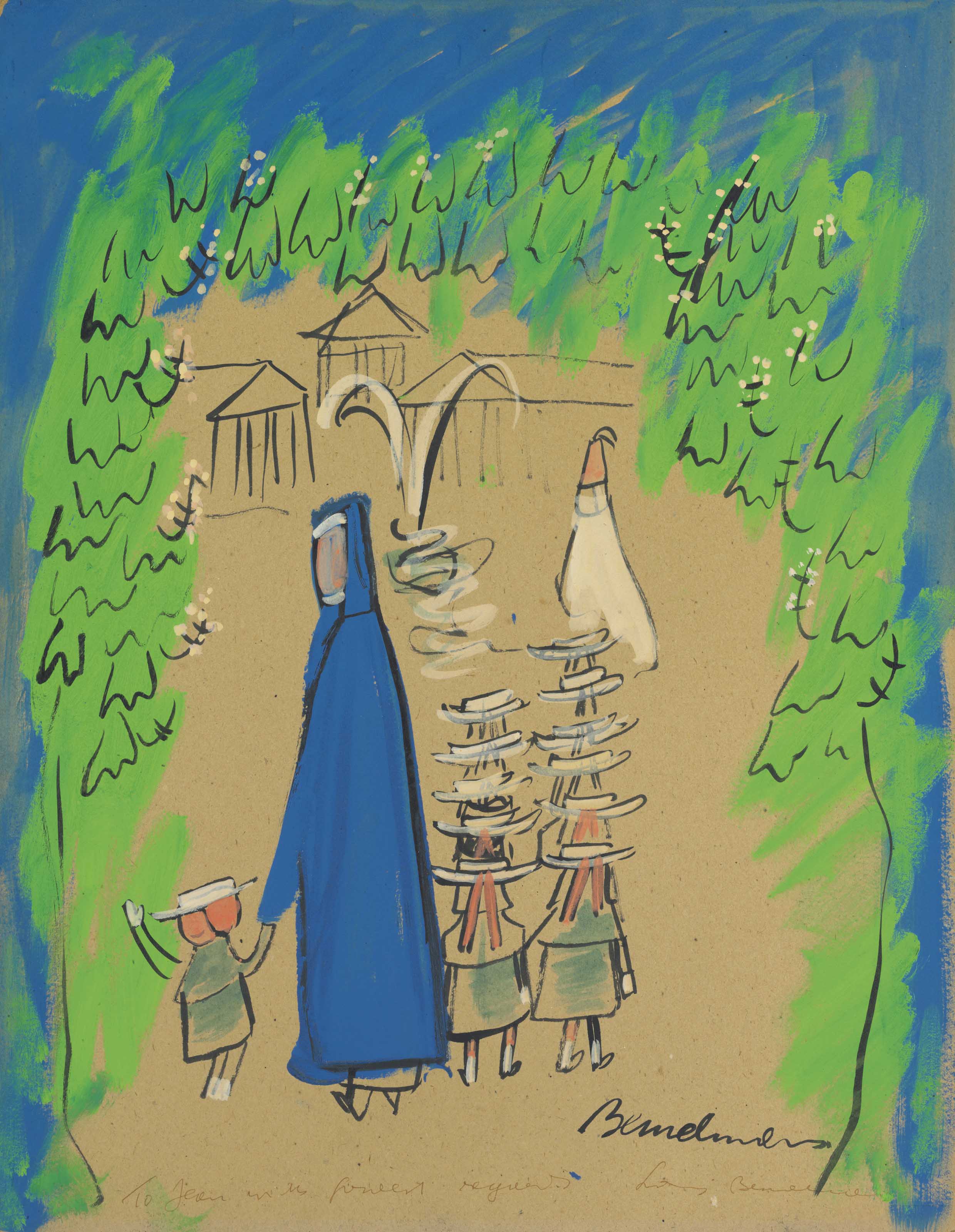 Catalog image of Madeline Waving, Miss Clavel and Eleven Schoolgirls