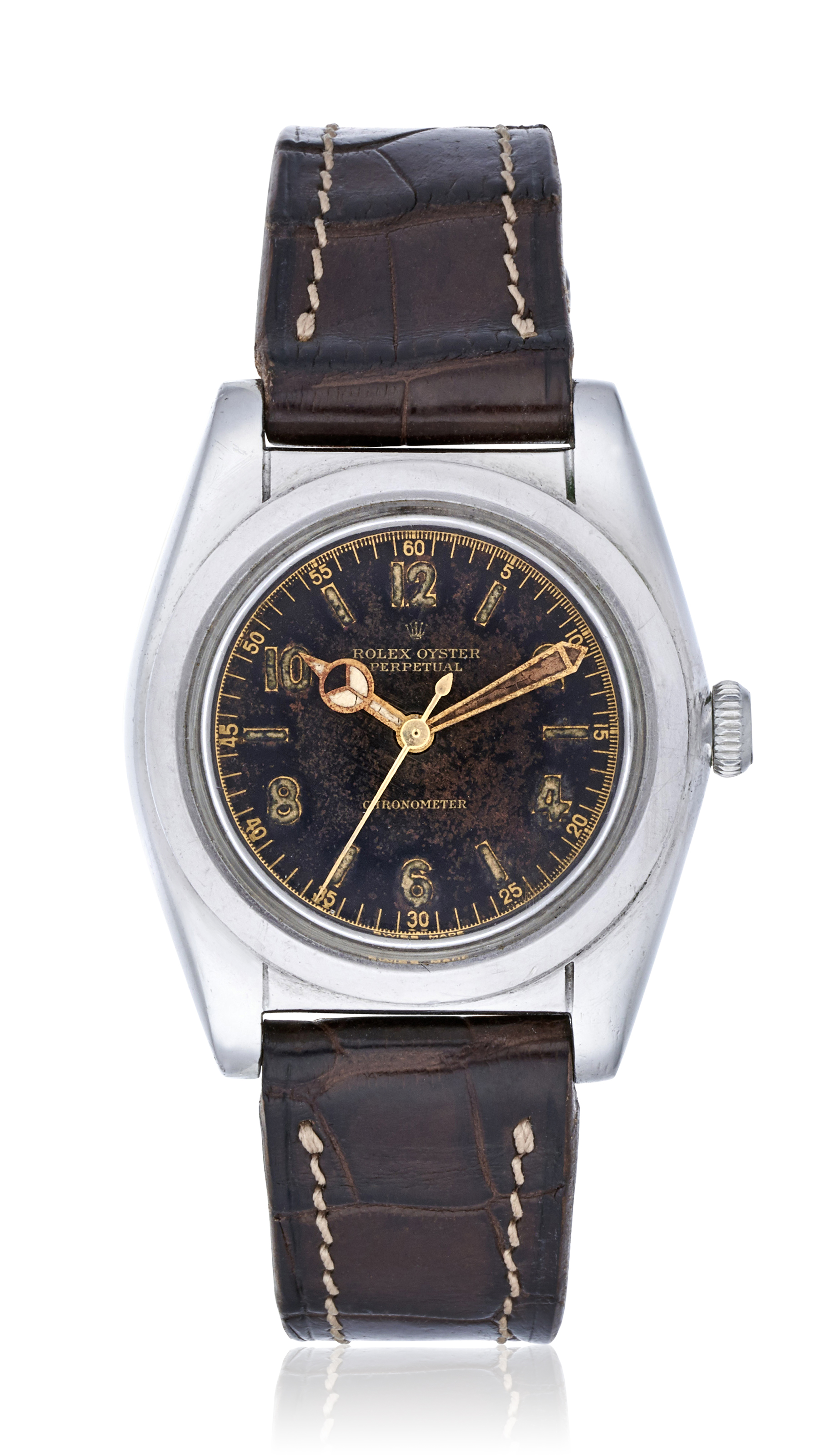 わ*び様 ROLEX boot コーデュロイキャップ Rolex Day-Date 36MM 18038 Champagne Dial Bark Bezel 18K Yellow