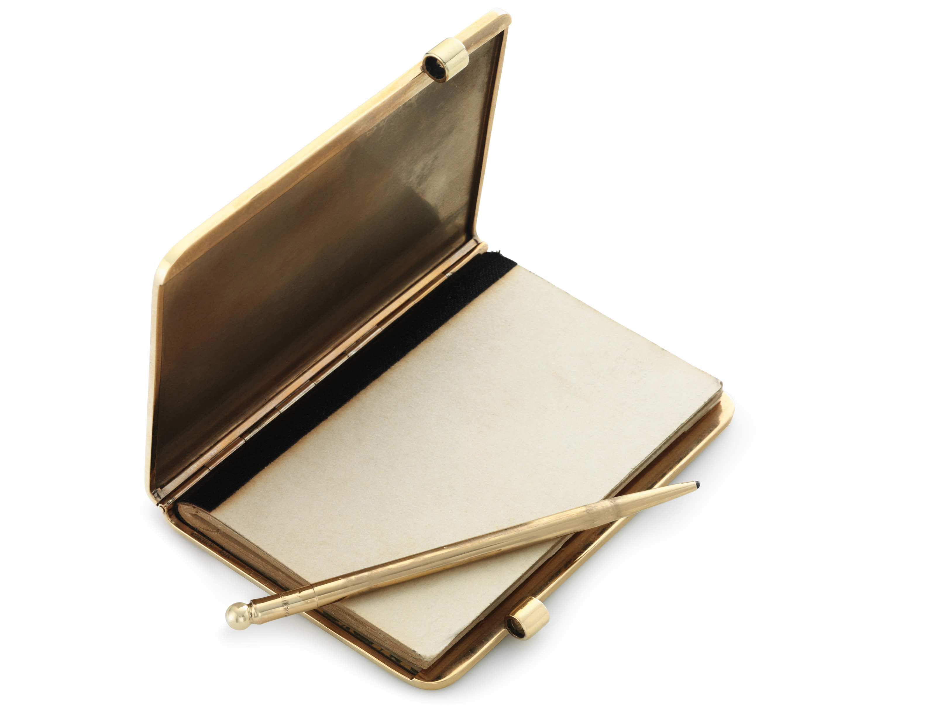 CARTIER GOLD NOTEBOOK COVER, | Christie's