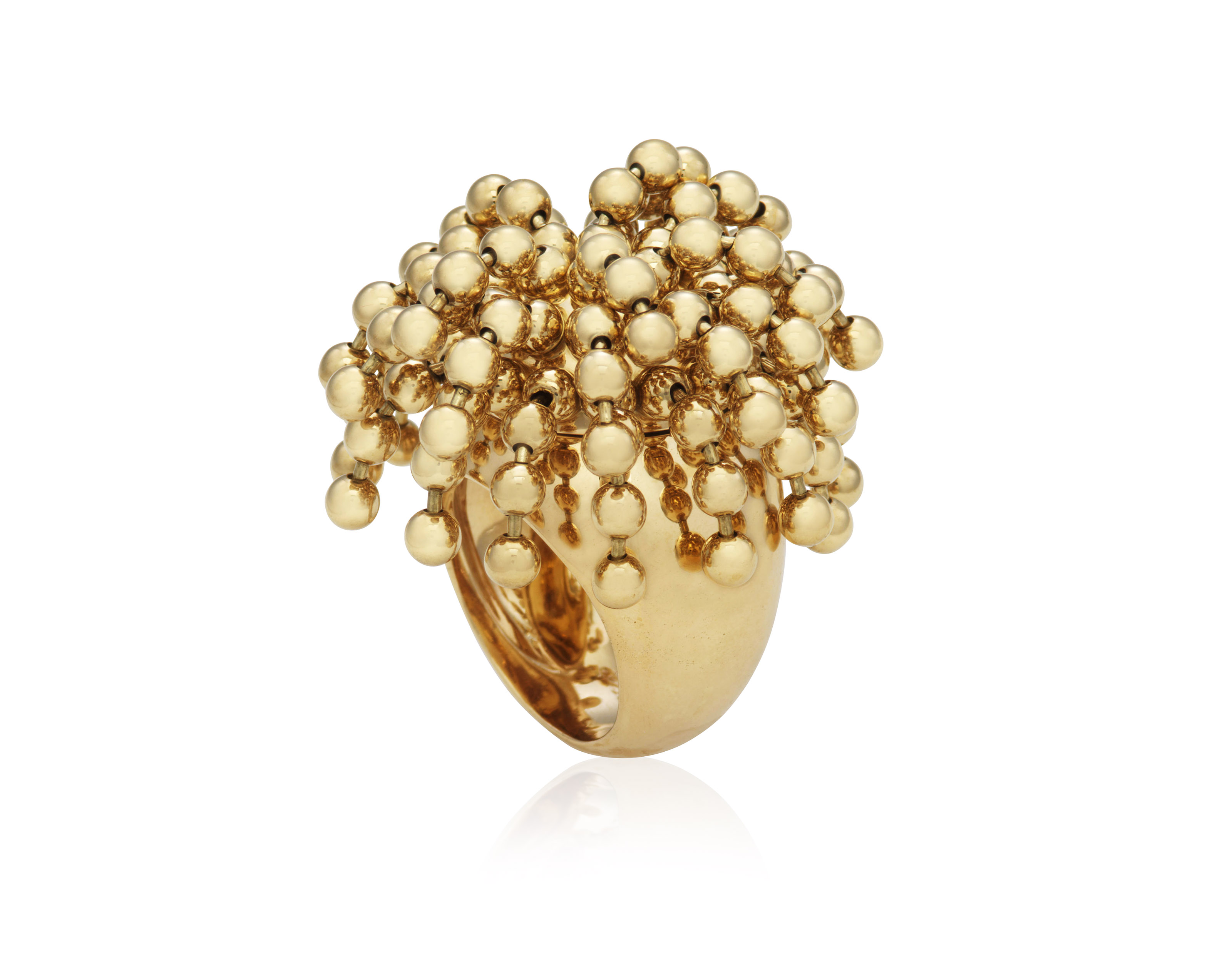 90年代 Cartier Nouvelle Vague Ring 59号 Cartier Nouvelle Vague Ring 18K Yellow Gold Crossover Designer