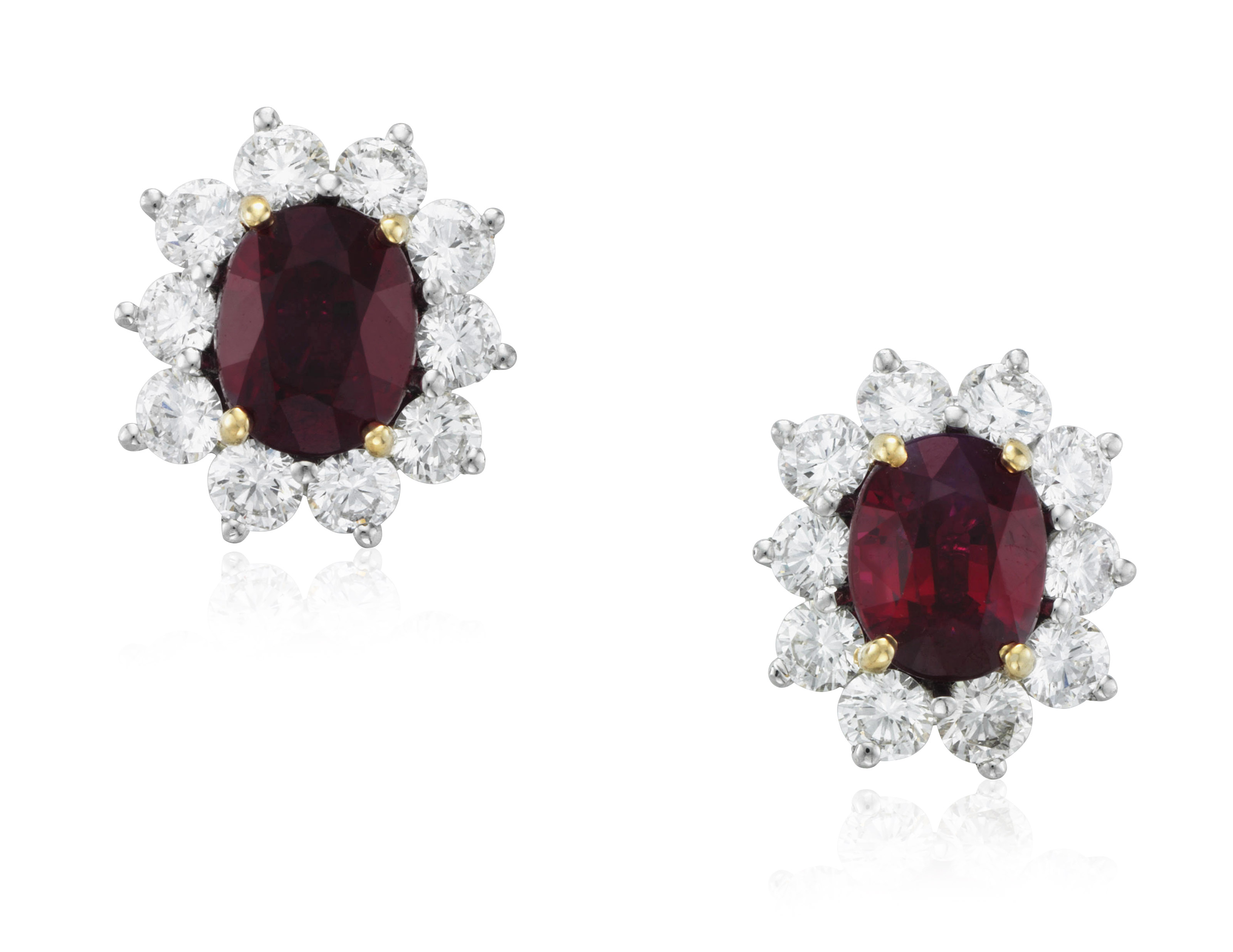 TIFFANY CO. RUBY AND DIAMOND EARRINGS Christie s