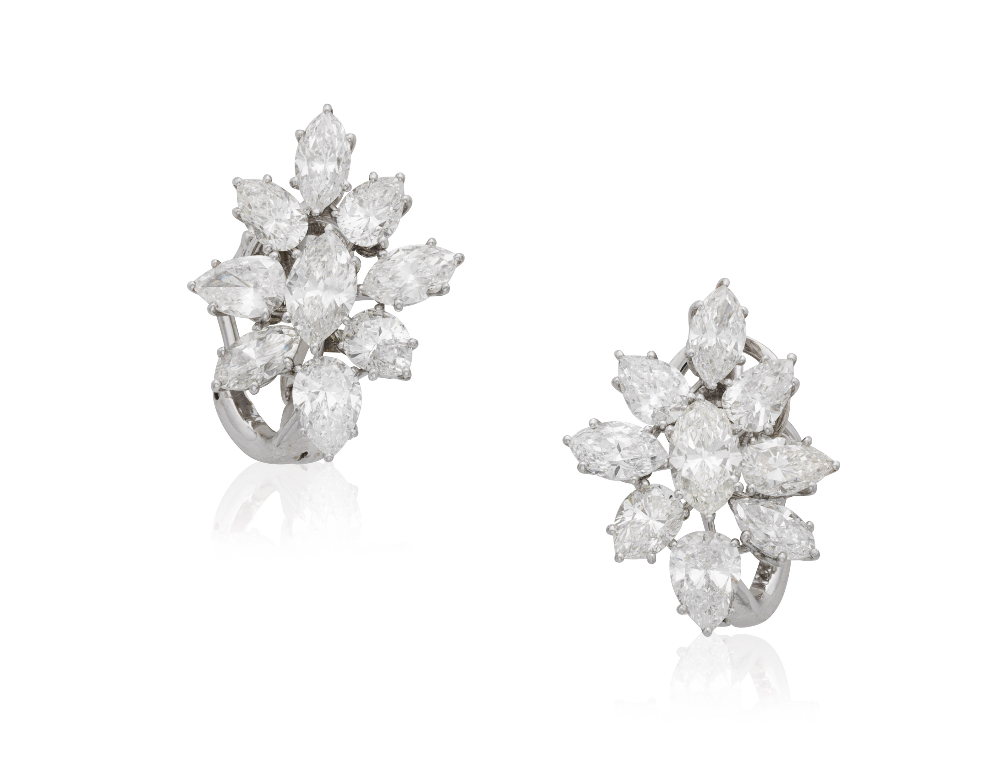 DIAMOND CLUSTER EARRINGS, Christie’s
