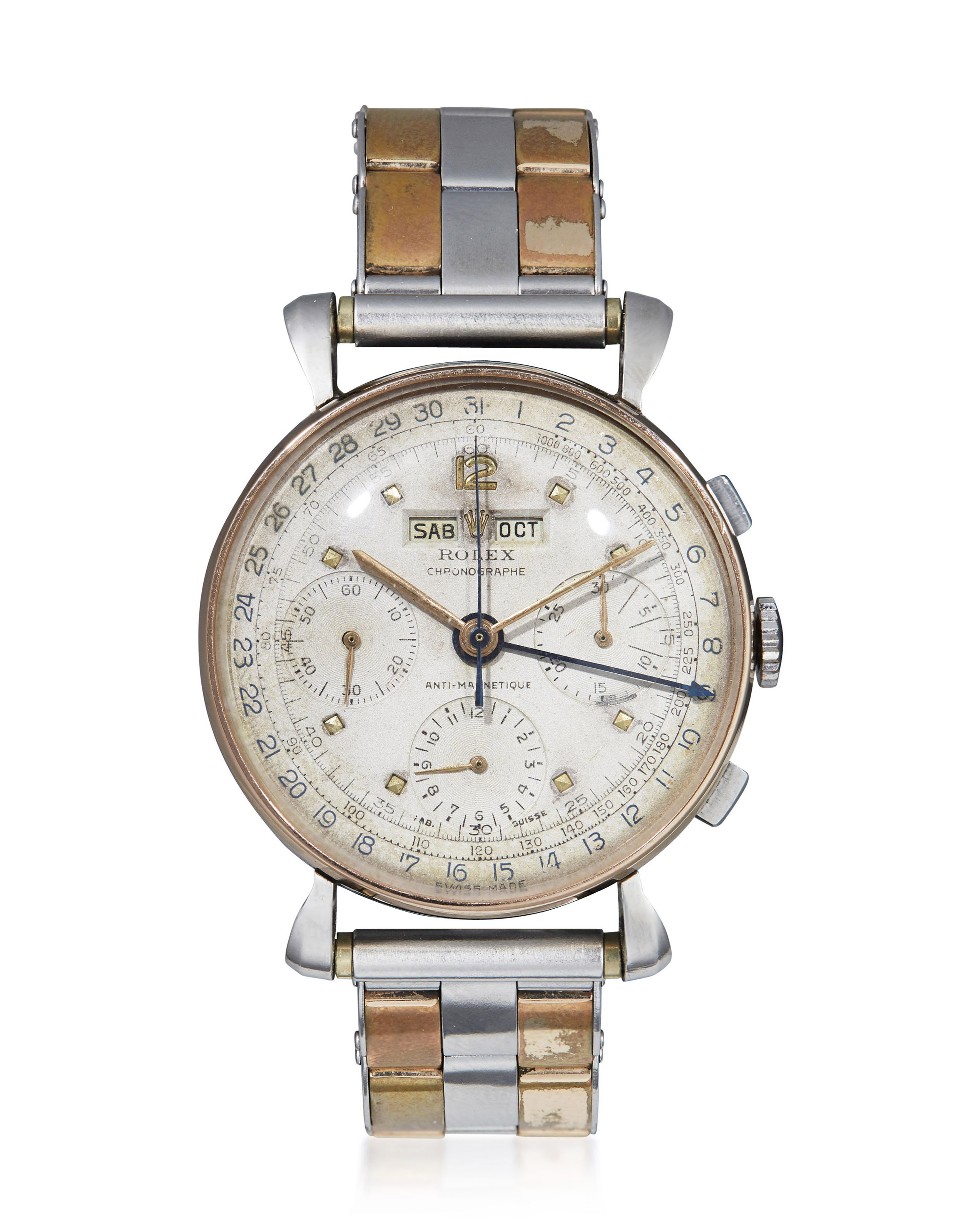 ROLEX, ANTI-MAGNETIC TRIPLE CALENDAR WRISTWATCH, 4768