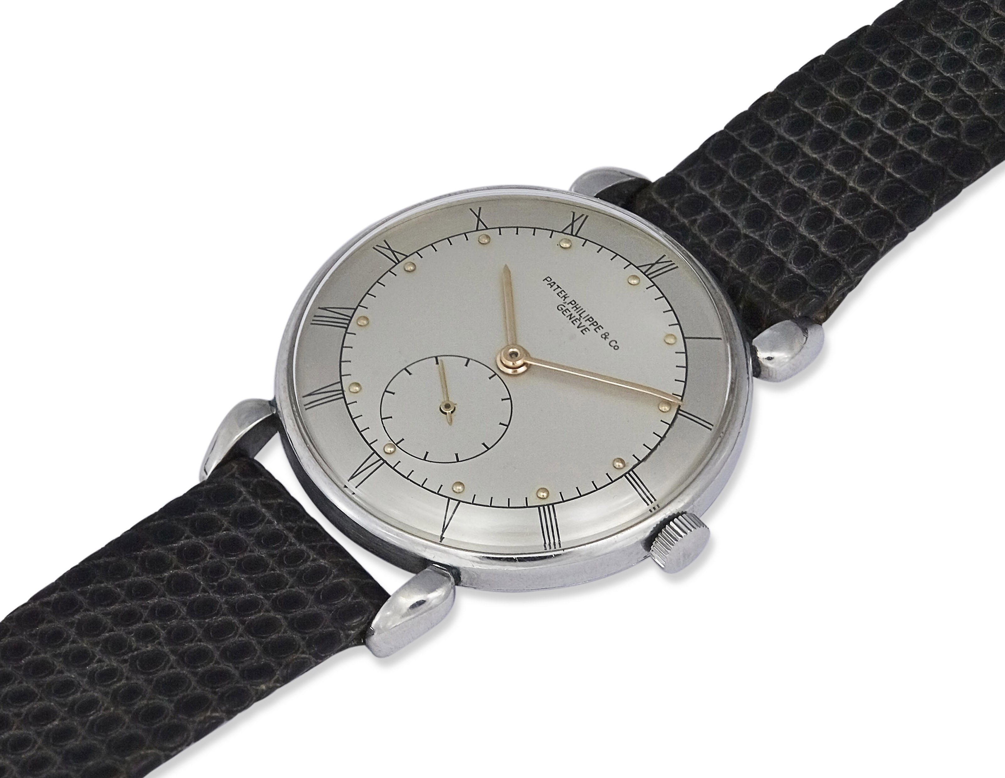 PATEK PHLIPPE STAINLESS STEEL TWO TONE WRISTWATCH REF. 1461 Christie s