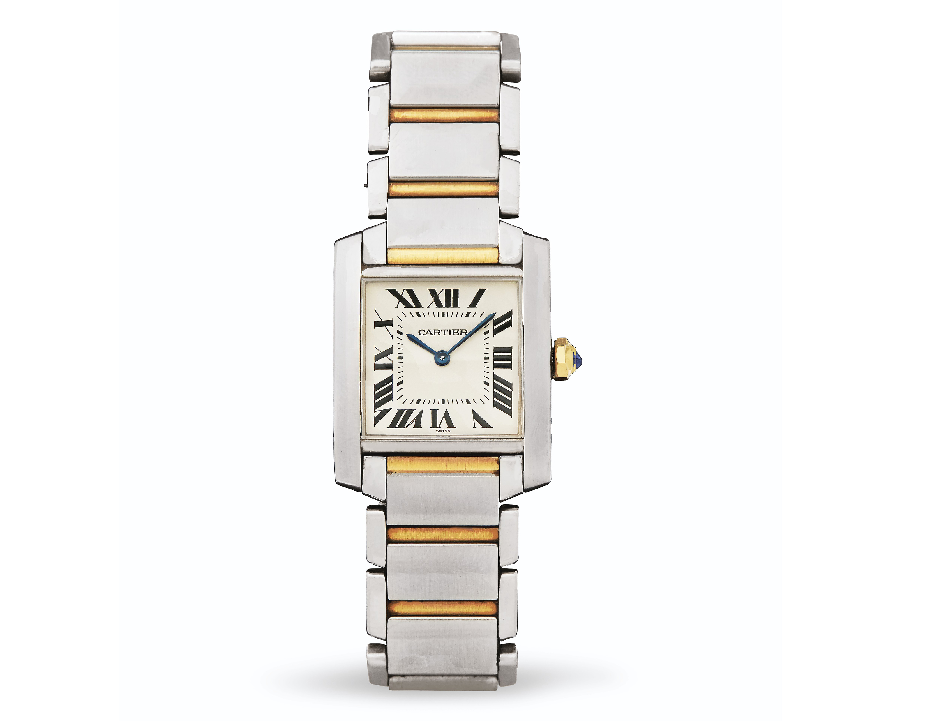 CARTIER 'TANK FRANÇAISE' TWO TONE WATCH 