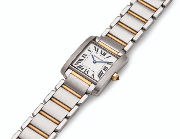 cartier two tone tank