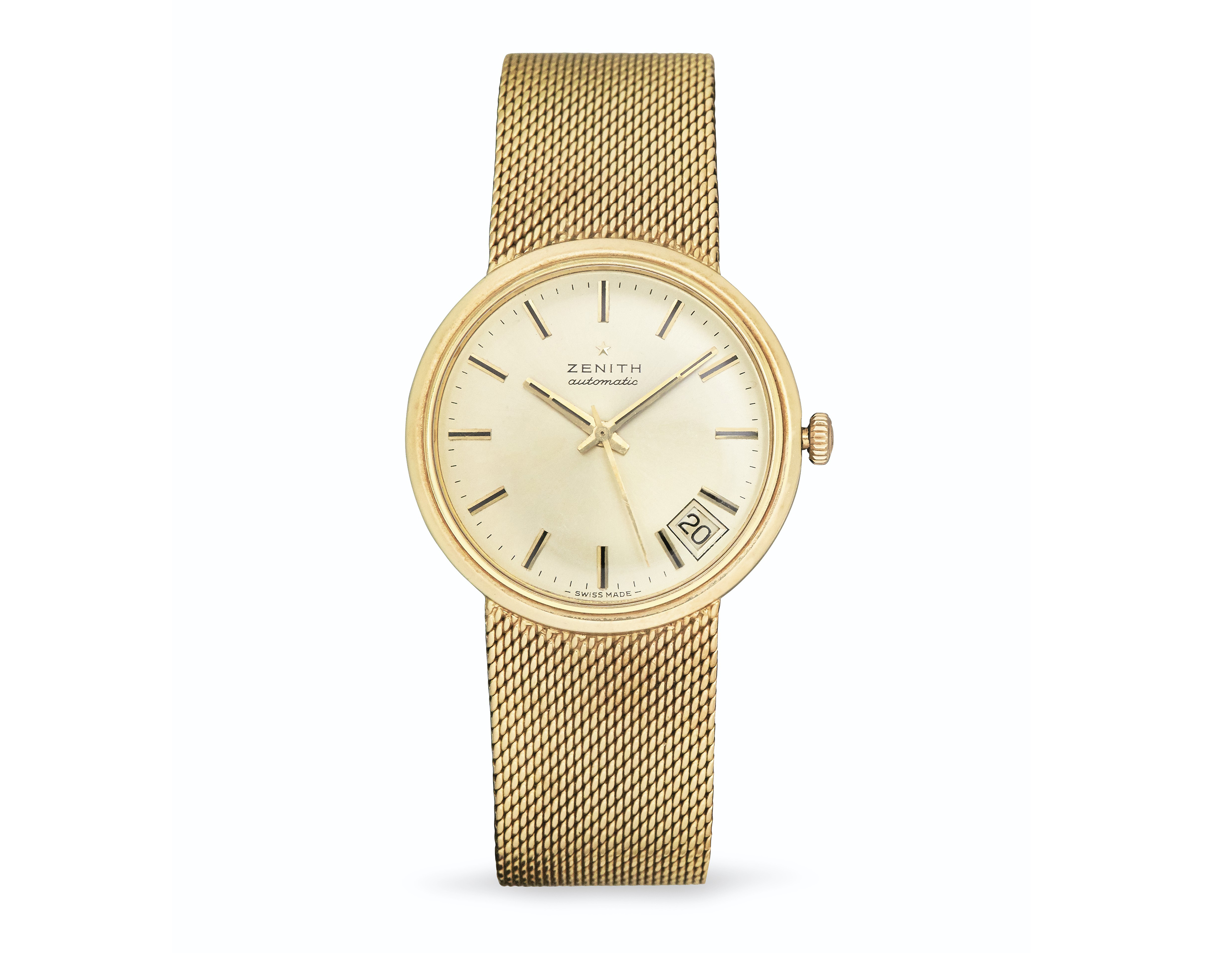 ZENITH GOLD BRACELET WATCH, Christie’s ZENITH GOLD BRACELET WATCH